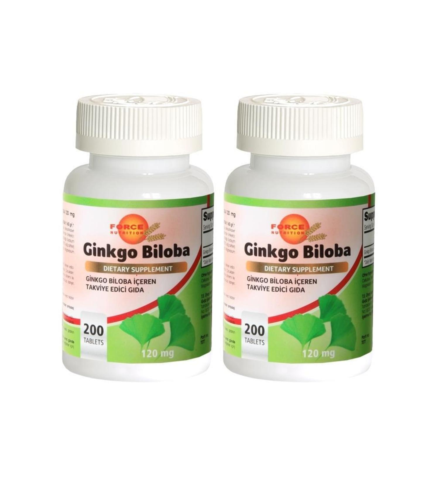 Force Nutrition Ginkgo Biloba 120 Mg 2x200 Tablets