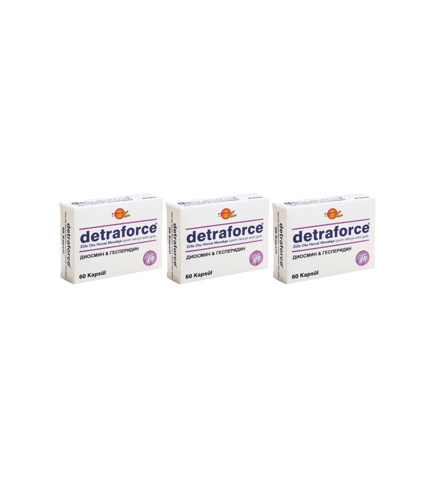 Force Nutrition Detraforce 3x60 Capsules Herb Herbaceous Pansy