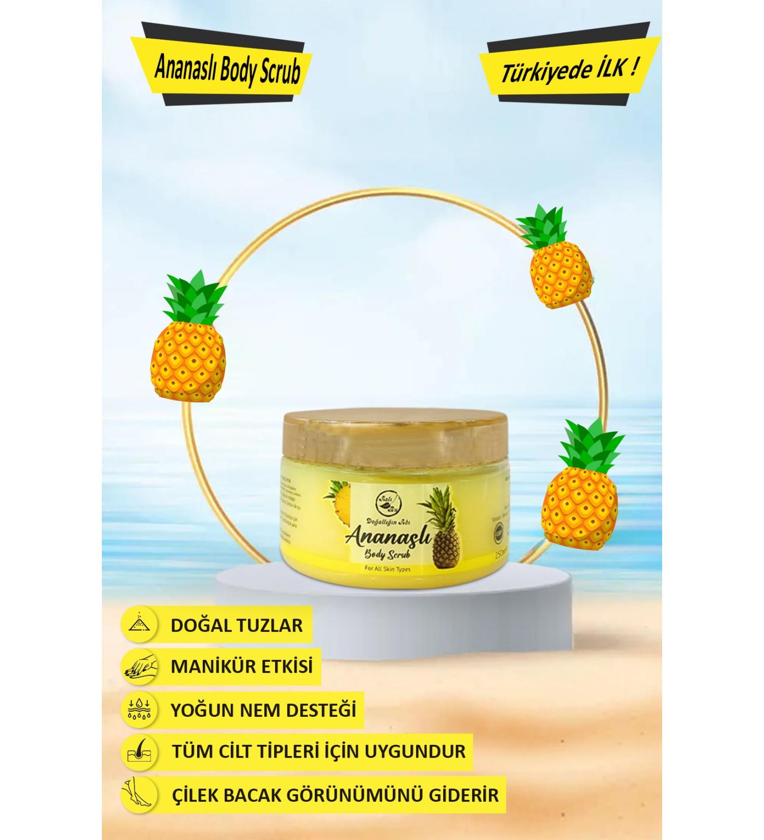 Asl This Moisturizing Renewing Pineapple Essence Hand Foot Body Peeling Body Scrub