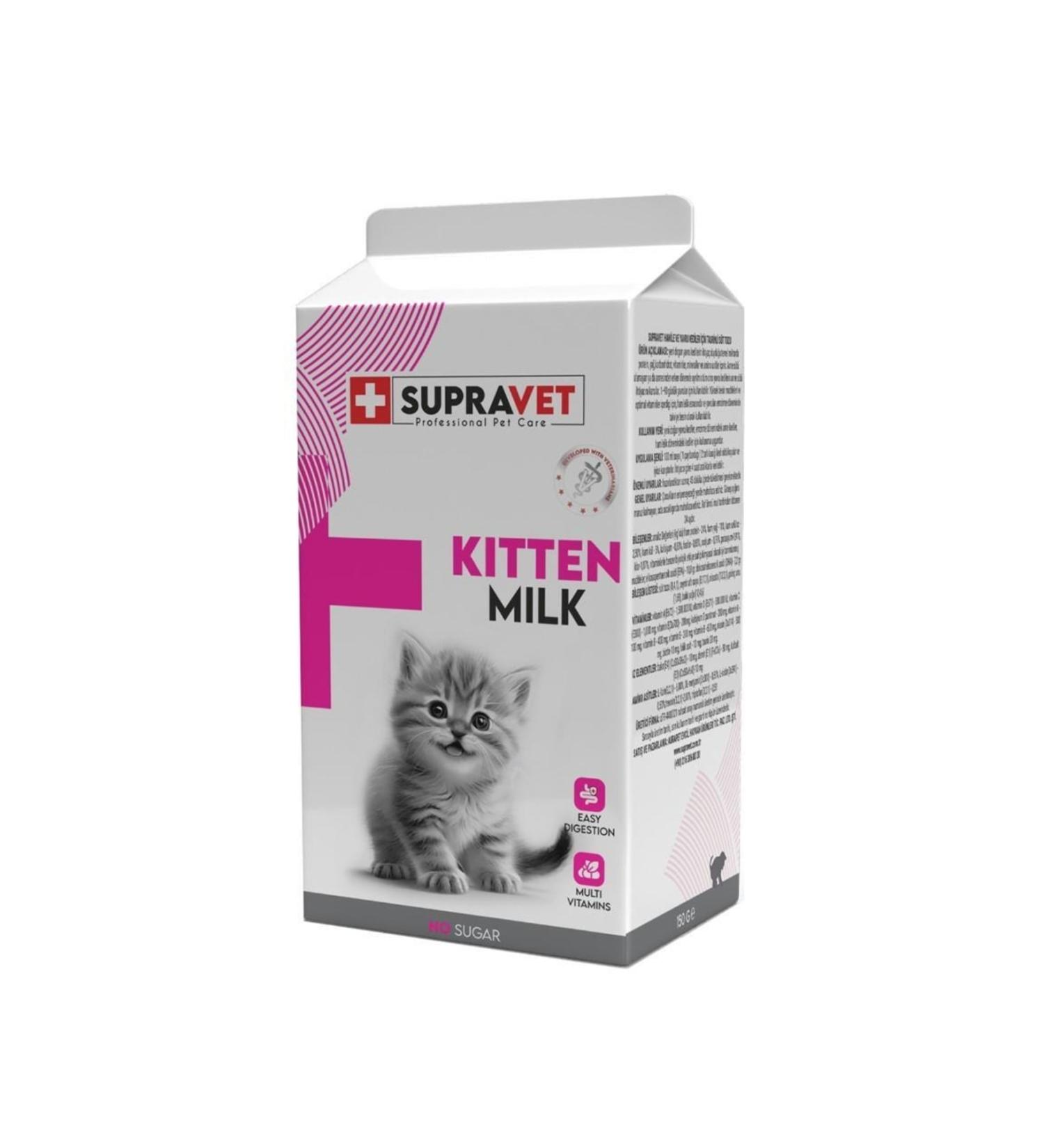 Supravet Cat Milk Powder with Taurine for Pregnant and Kitten Cats 150 Gr