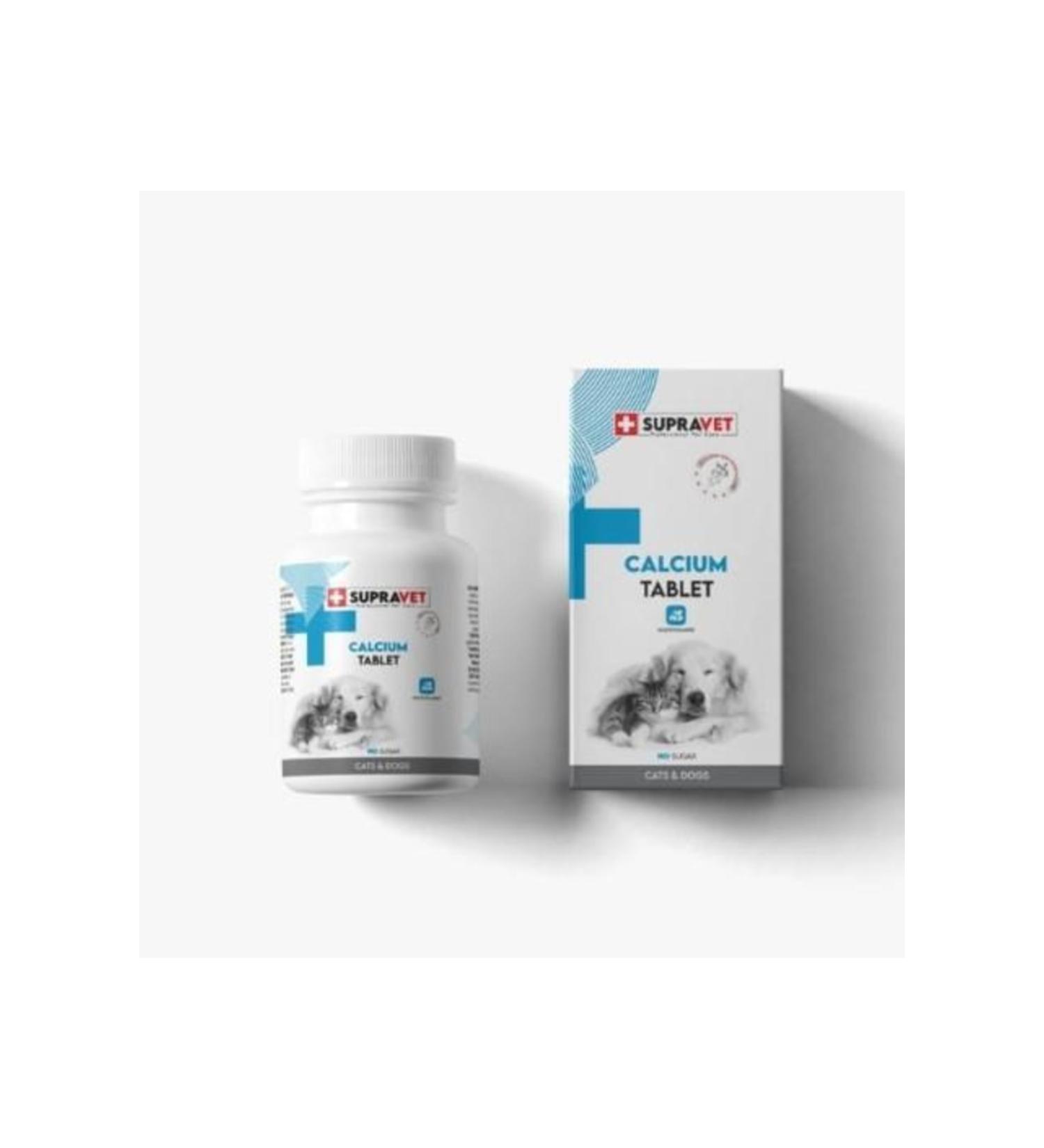 Supravet Calcium Calcium Tablets for Cats and Dogs 75 Pieces