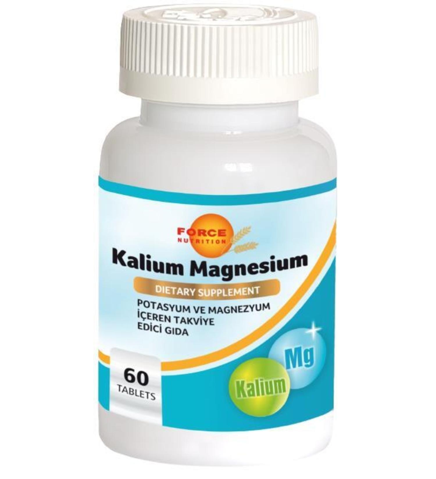 Force Nutrition Potassium Magnesium 60 Tablets Kalium Magnesium