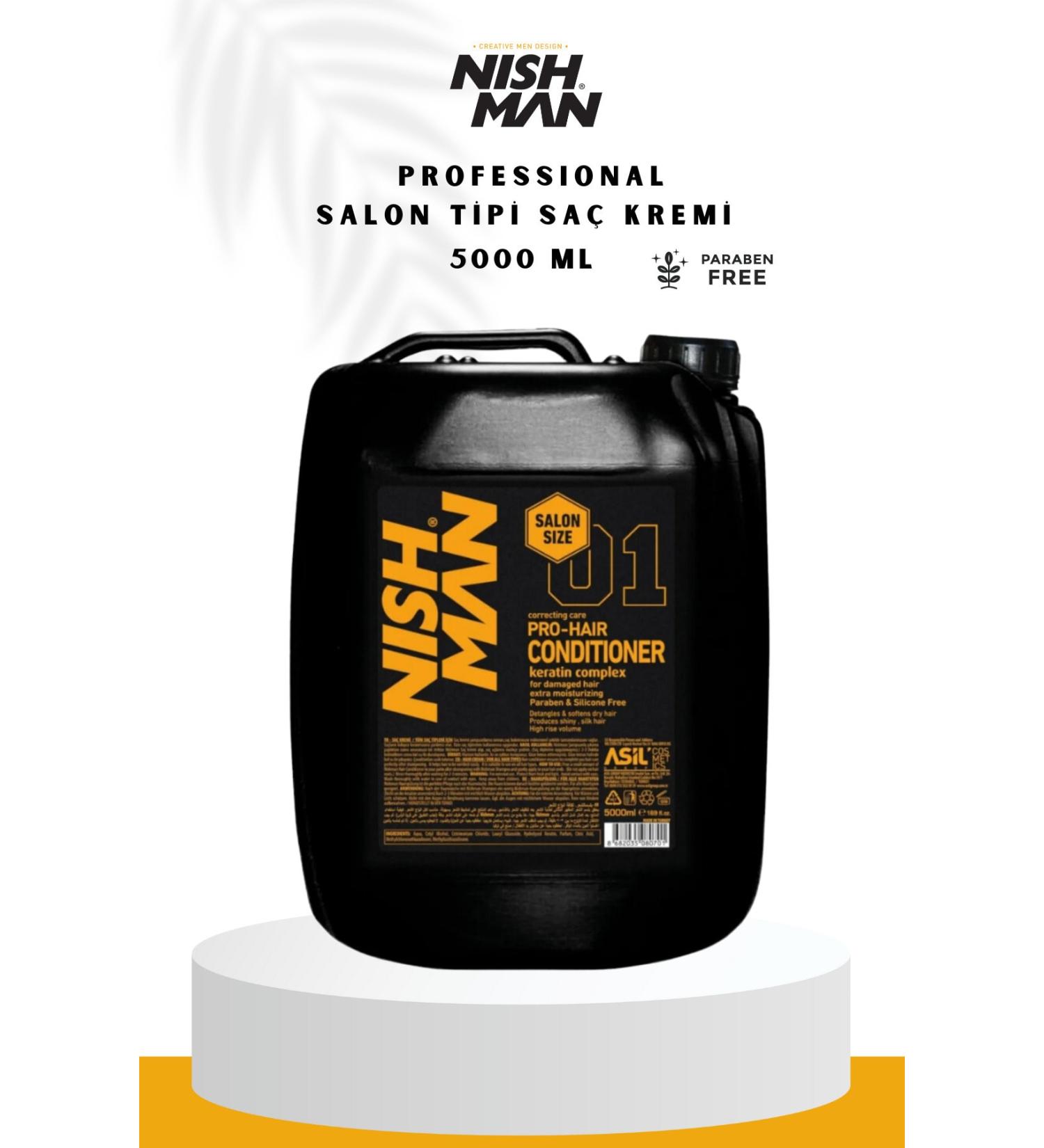 NISHMAN Keratin Complex Salon Type Professional Hair Conditioner 5000 ml