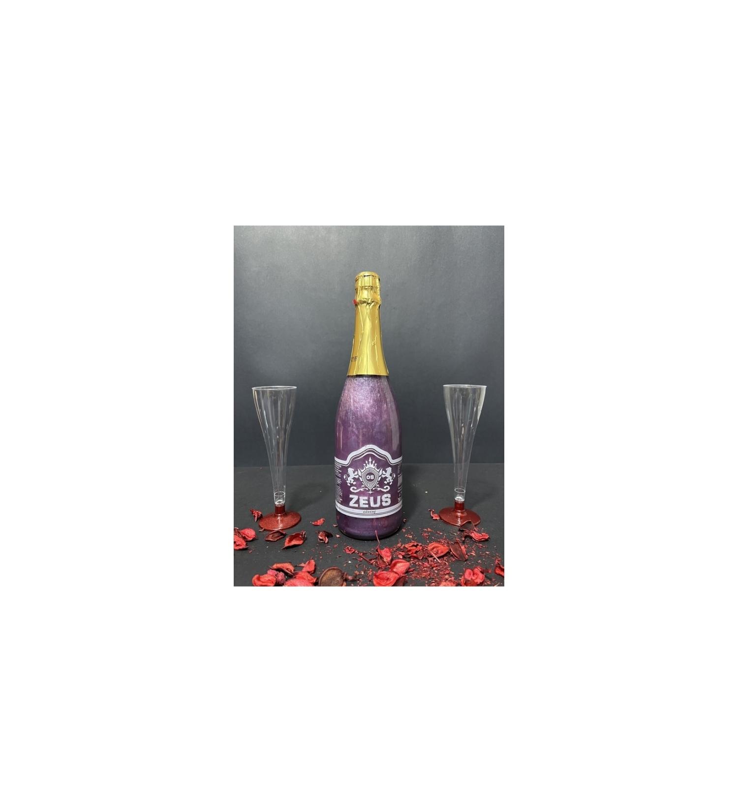 OS ZEUS Non-Alcoholic Beverage Blackberry Flavored and 2 Glasses