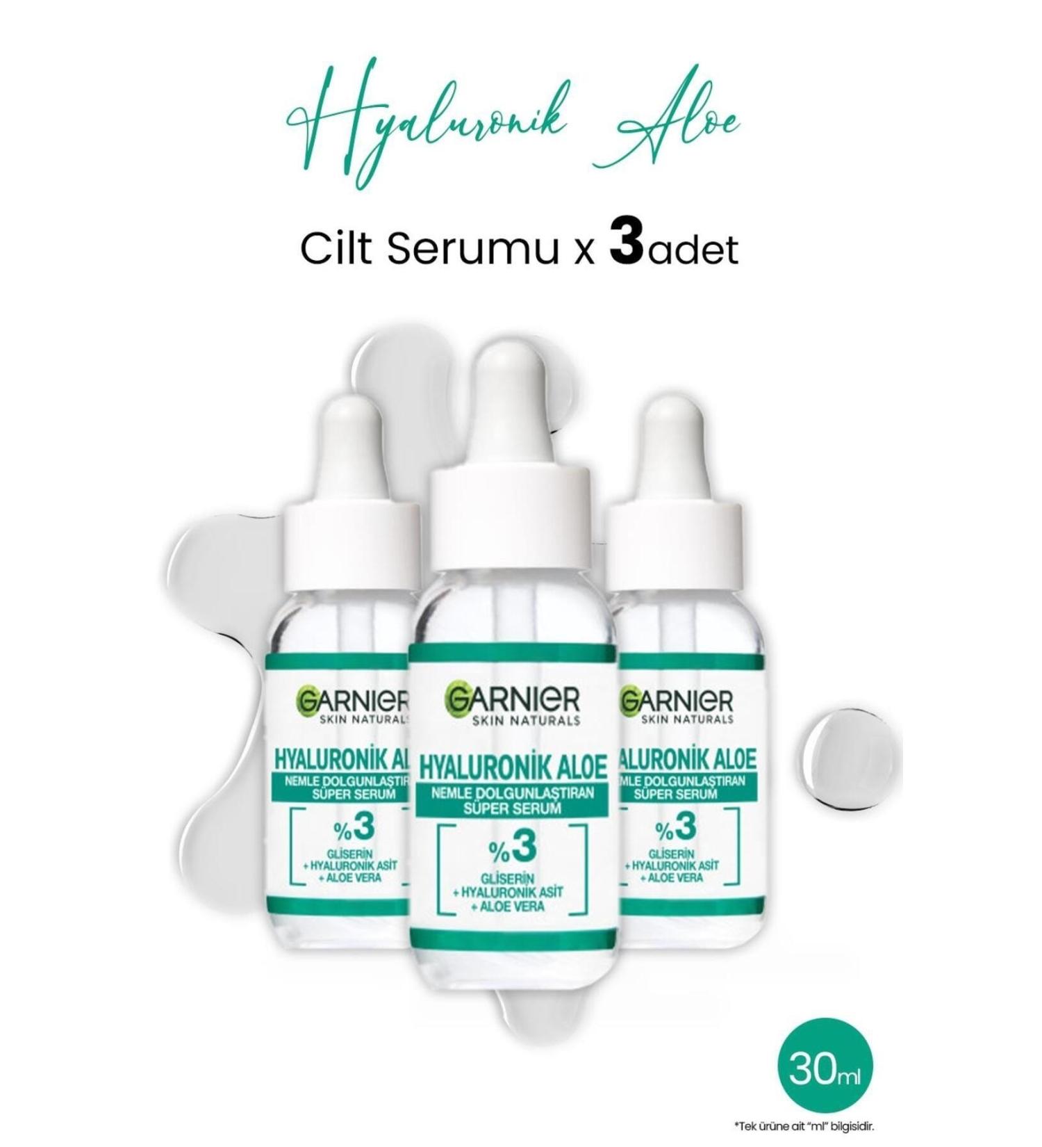 Garnier Super Serum Plumping Hyaluronic Aloe 30 ml x 3 pcs