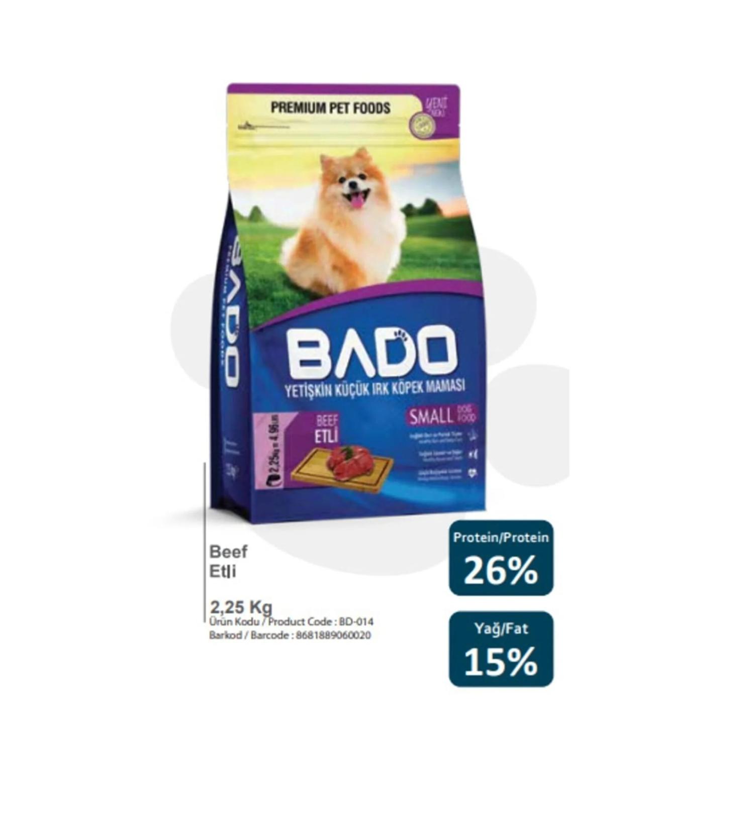Bado Adult Small Breed Dog Food Meaty 2.25 Kg X 8 Pieces (1 Box)