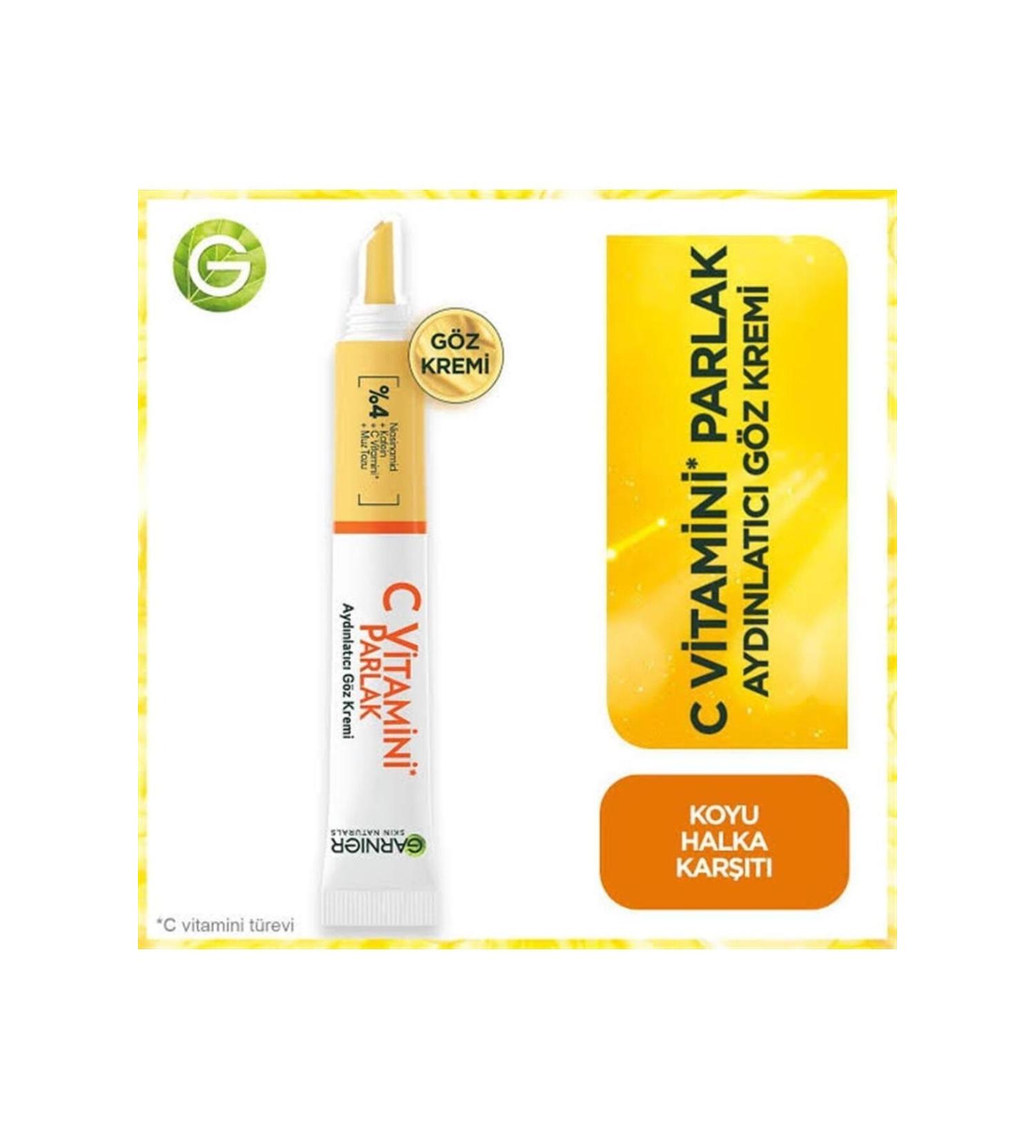 Garnier GARNIER VITAMIN C BRIGHT ENLIGHTENING EYE CREAM 15 ML - Buy Online on GoSupps.com