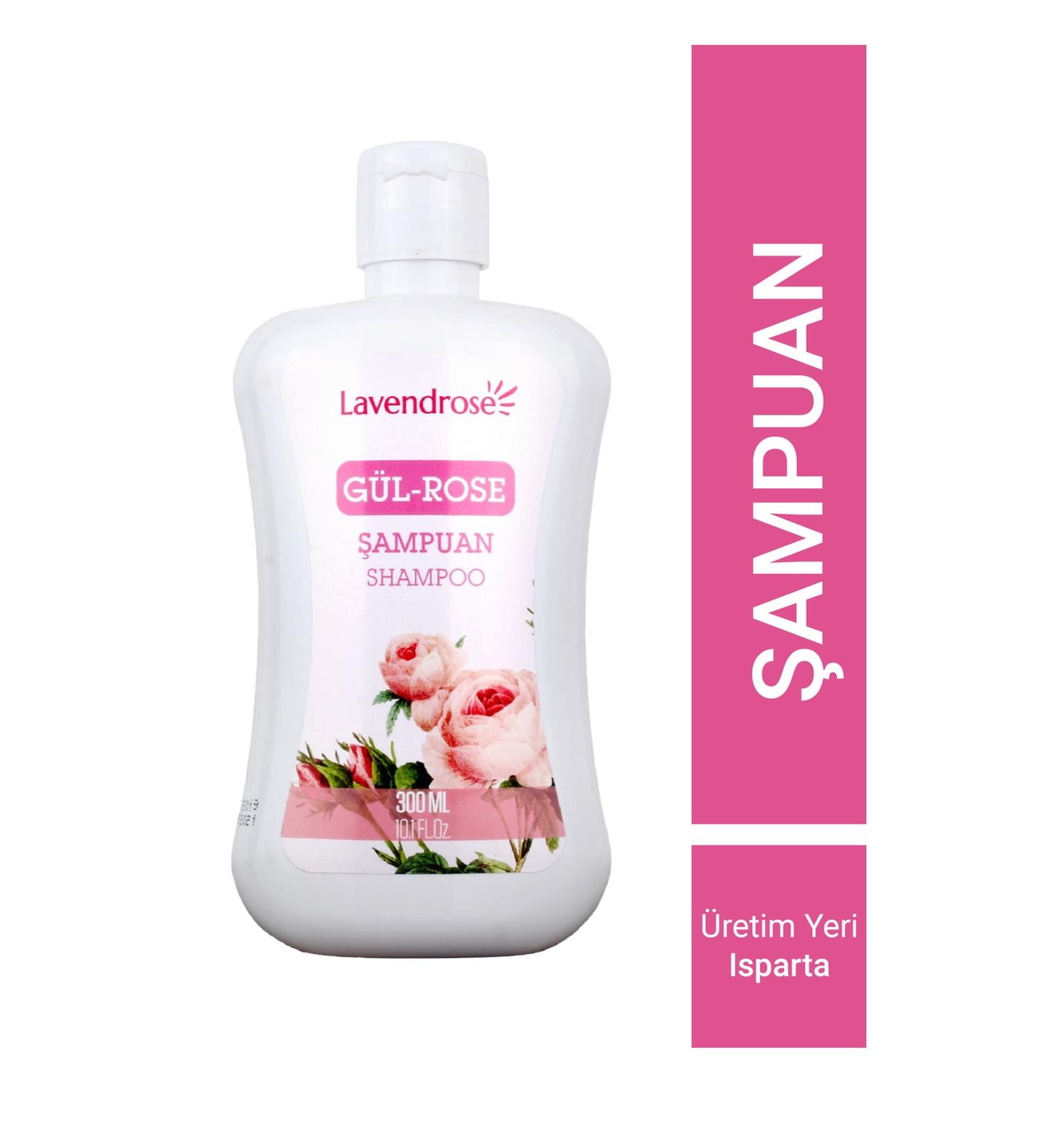 Lavendrose Natural Rose Shampoo Repairing Anti-dandruff Volumizing Plumping Rose Shampoo 300 ml - Buy Online on GoSupps.com