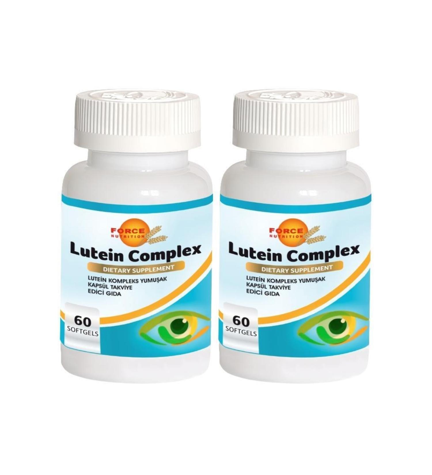 Force Nutrition Lutein Complex 2x60 Softgels Zeaxanthin Vitamin Ace