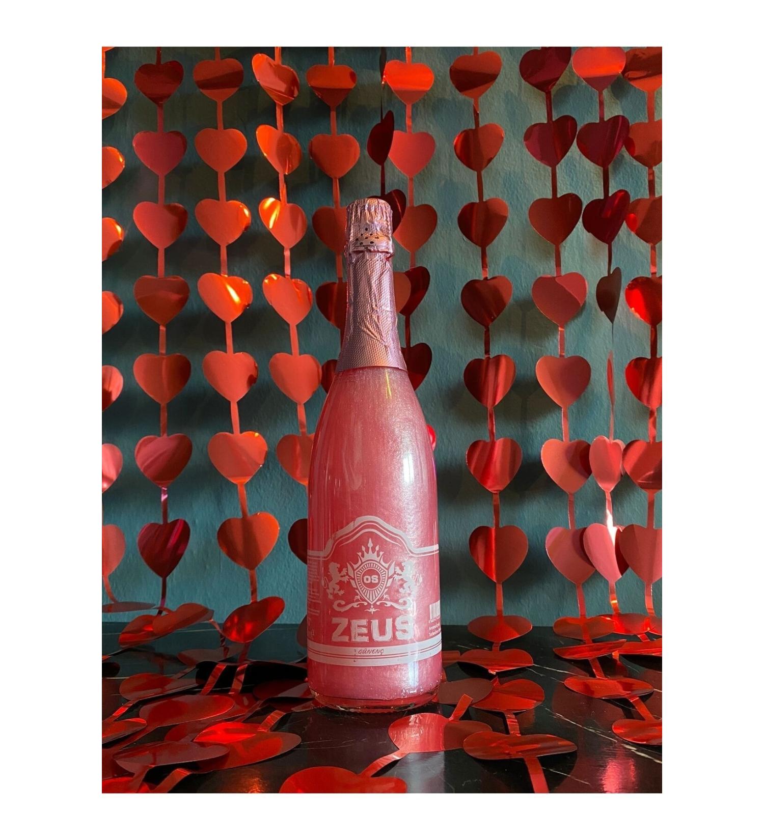 OS ZEUS Non-Alcoholic Sparkling Strawberry Flavored Carbonated Drink