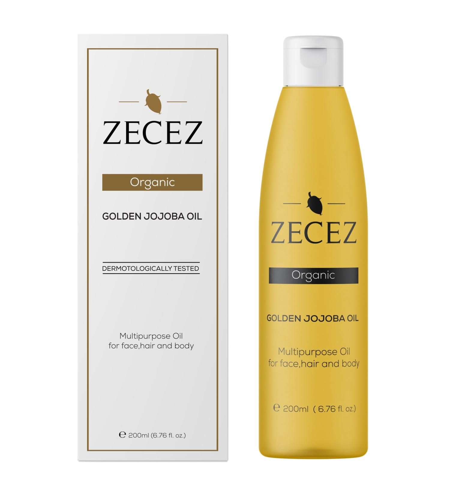 ZECEZ Organic Jojoba Oil 200ml - Buy Online on GoSupps.com