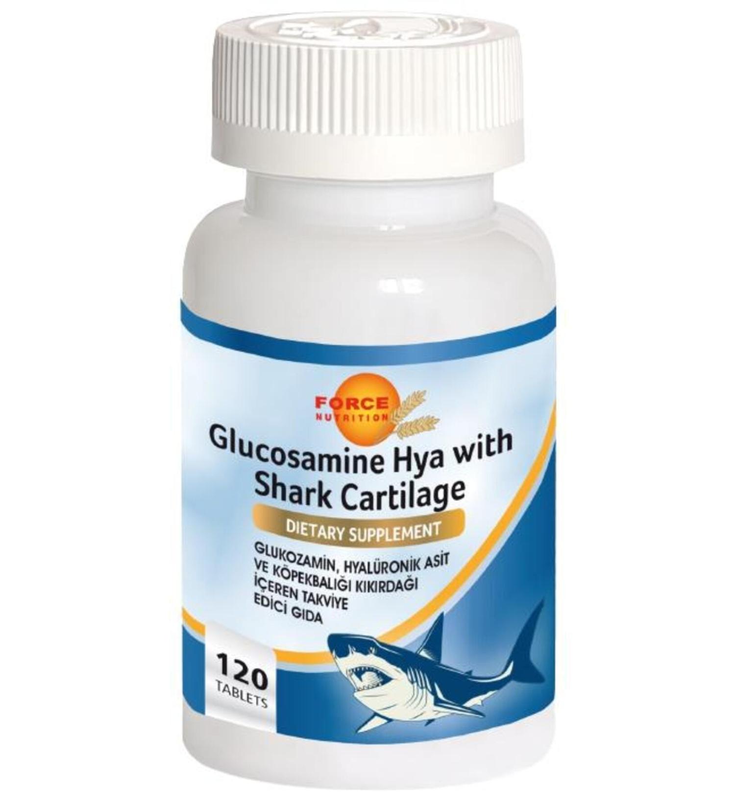Force Nutrition Glucosamine Shark Cartilage 120 Tablets Boswellia Serrata