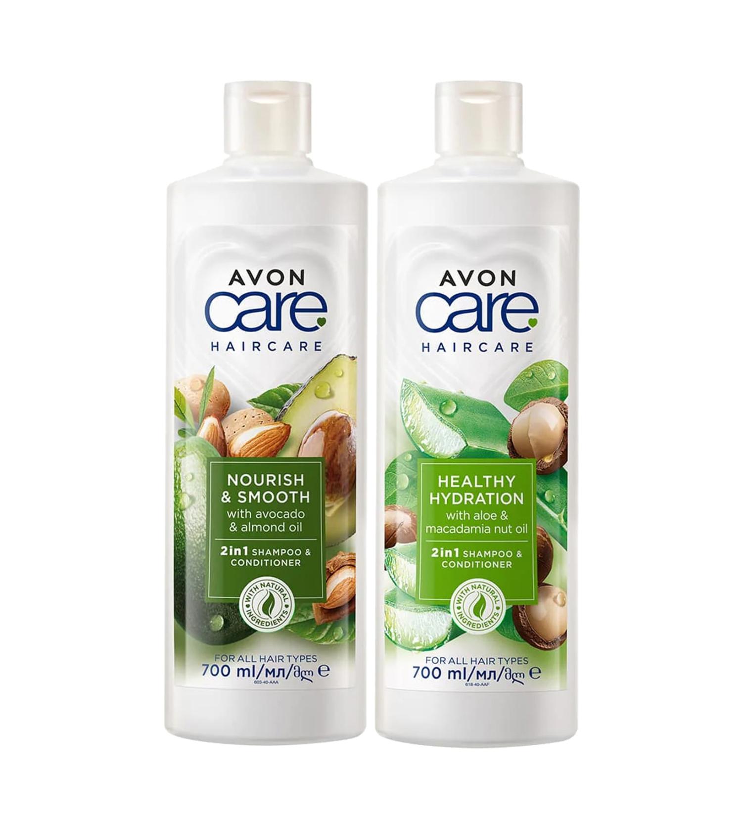 Avon Care Avocado Almond and Aloe Vera Macadamia Extract Shampoo and Conditioner Bundle - Buy Online on GoSupps.com