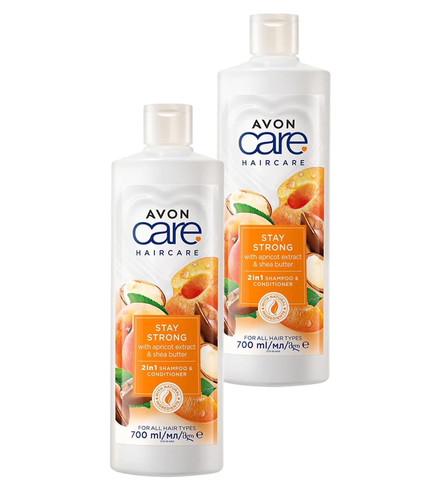 Avon Care Apricot and Shea Extract Shampoo and Conditioner 700 Ml. Duo Set - Buy Online on GoSupps.com