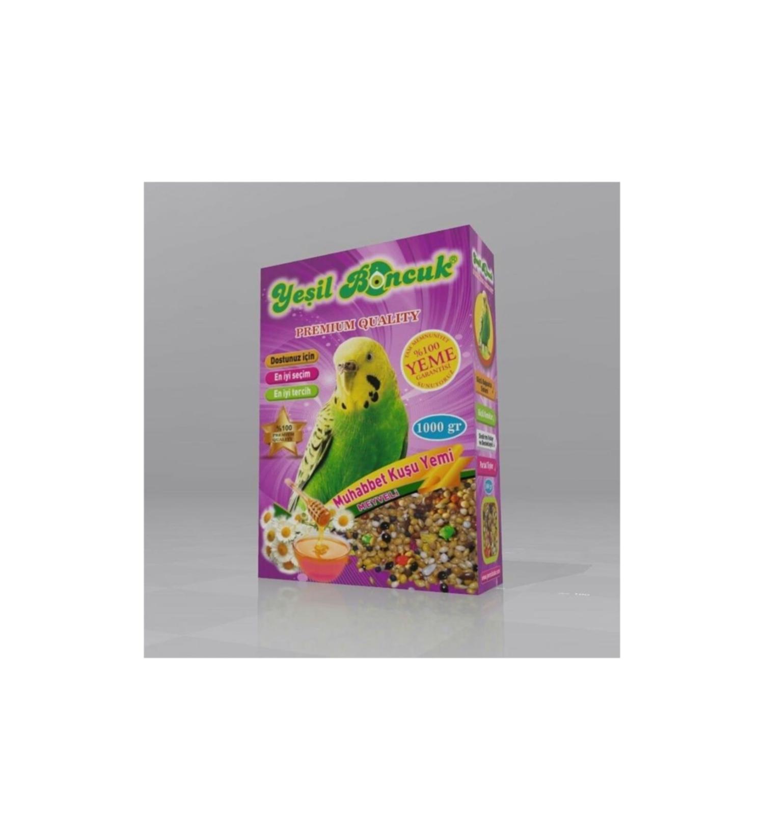 GREEN BONCUK Premium Budgie Bird Food 1000 Gr