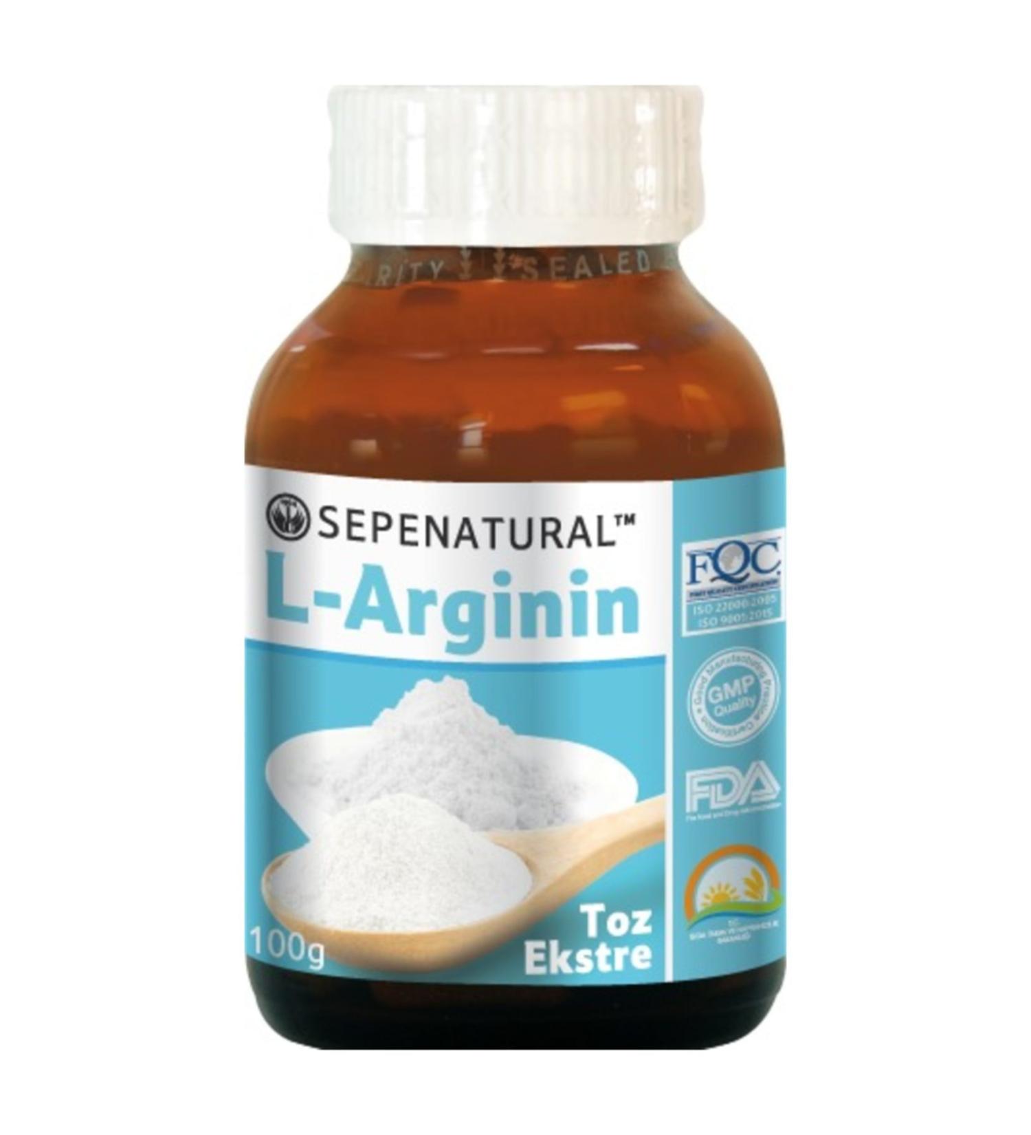 Sepe Natural Analyzed Pure L-arginine Powder L-arginine 100 gr Pure Arginine Powder
