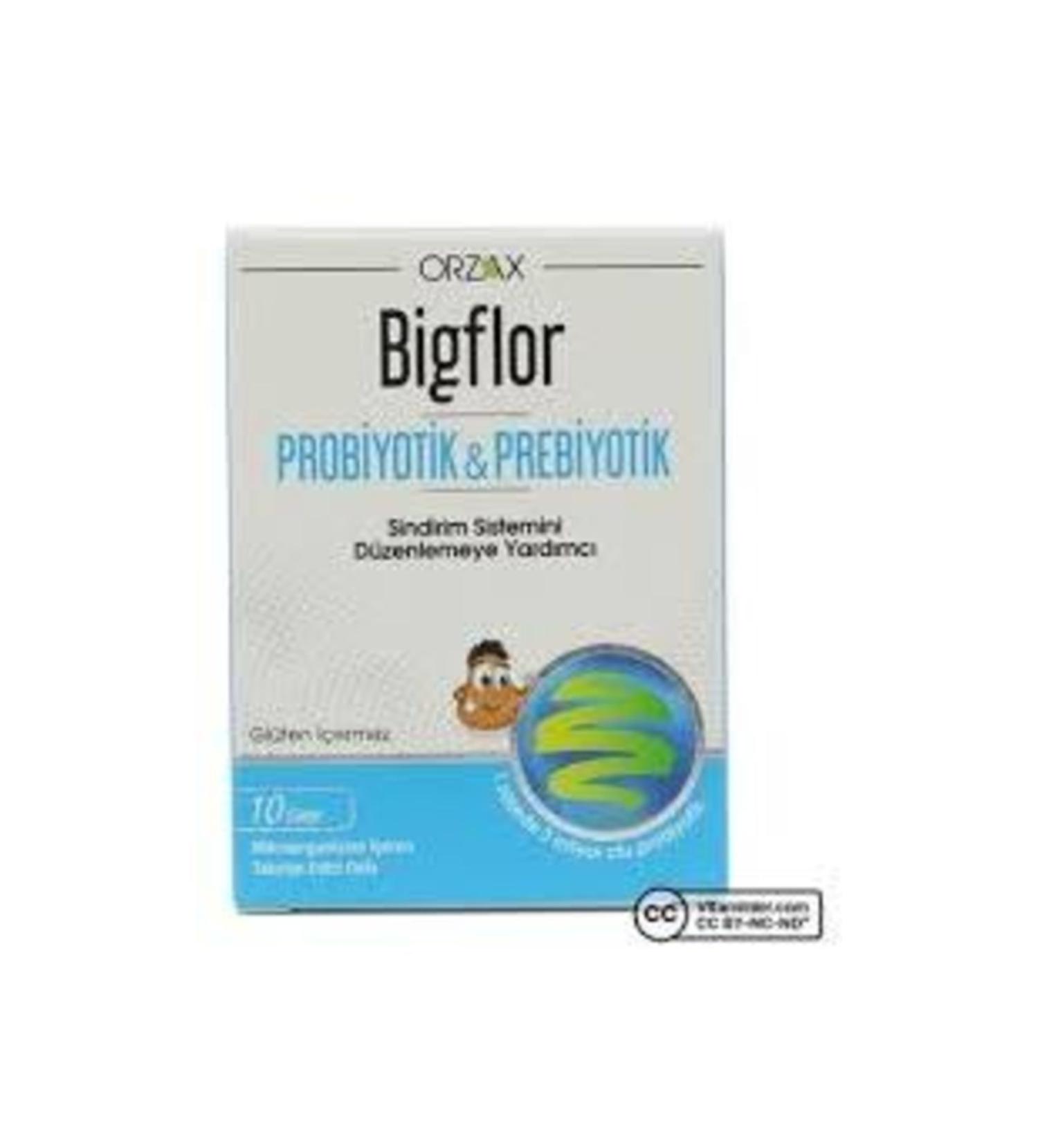 Orzax Bigflor Probiotic & Prebiotic 10 Sachets