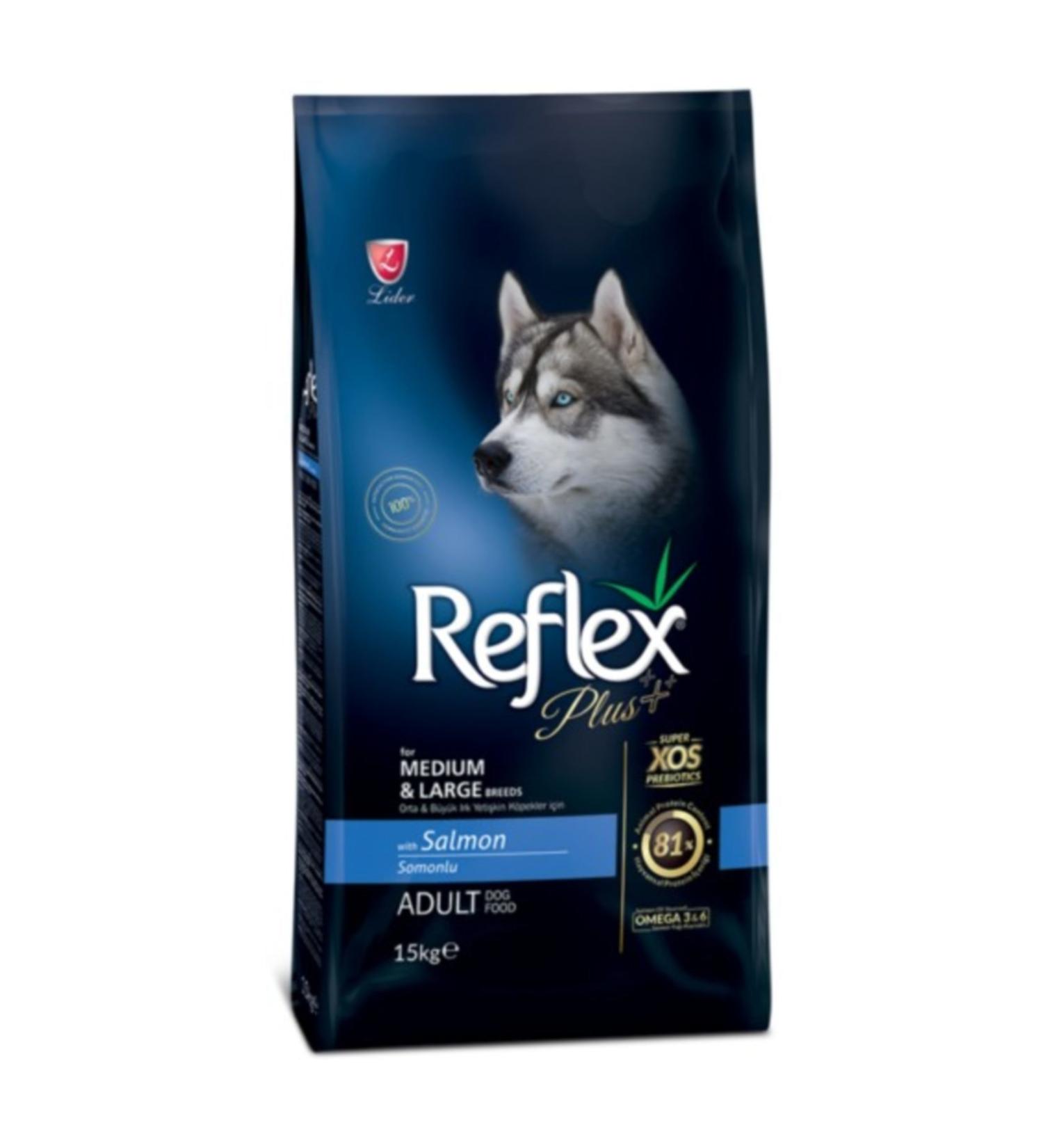 Reflex Plus Medium & Large Breed Adult Salmon Dog Food 3kg