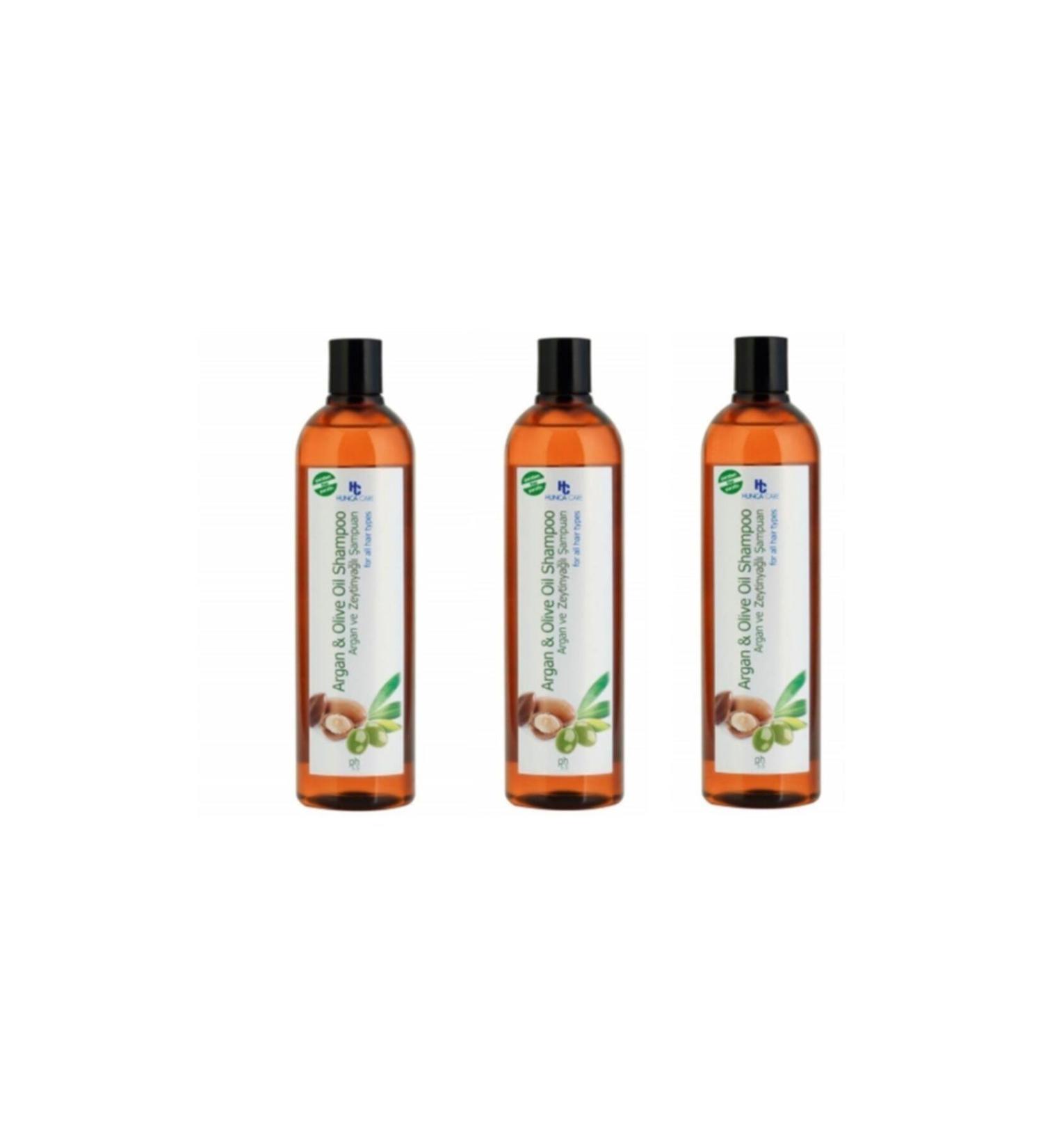 Hunca Argan and Olive Oil Shampoo 700 ml X3 Pieces