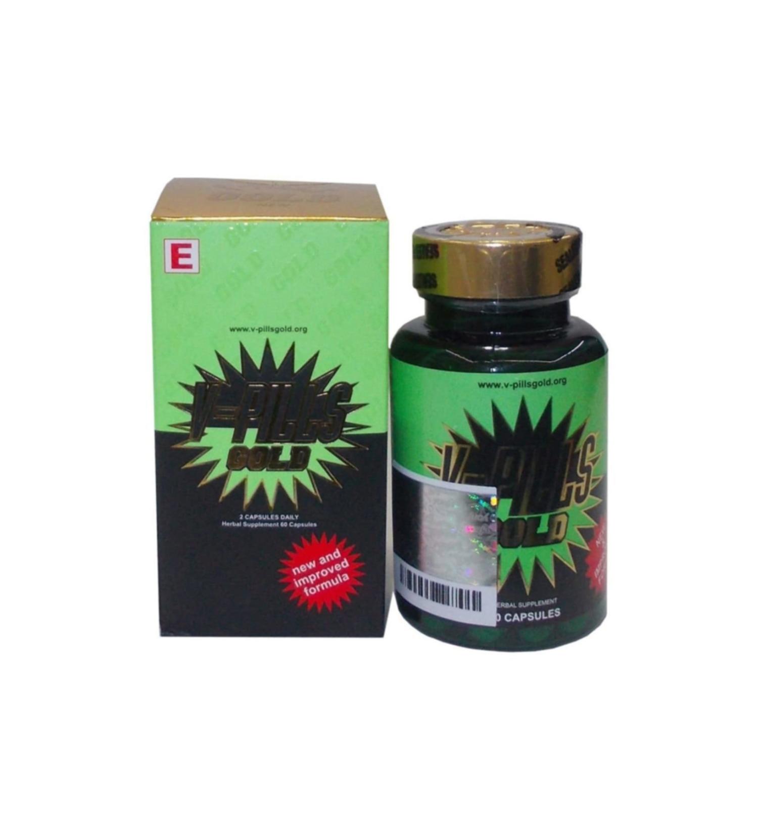 V-Pills Gold Herbal 60 Capsules 2 boxes