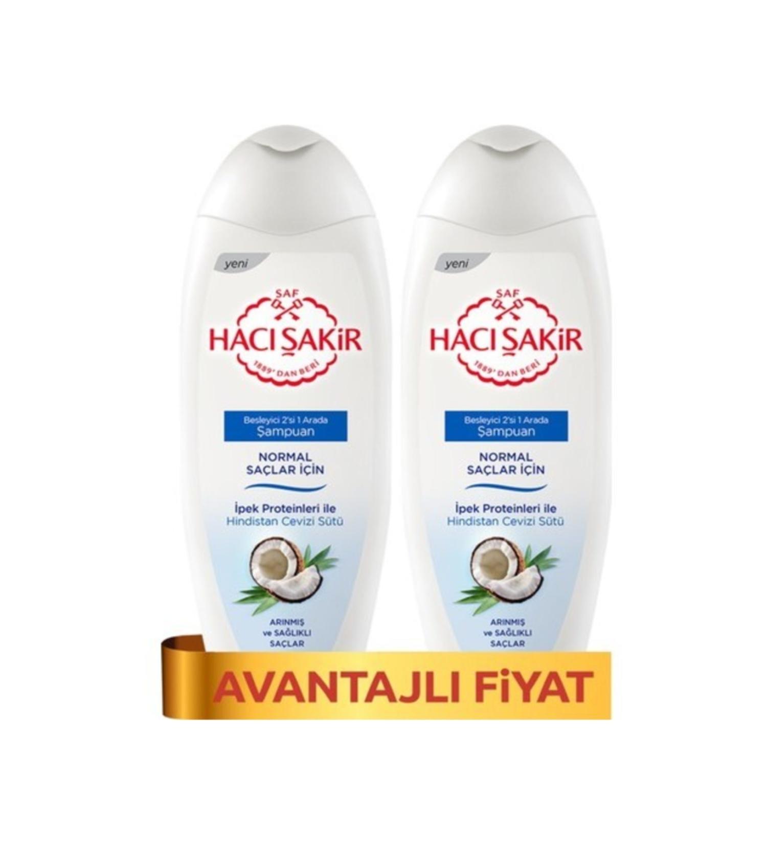 Hac akir Shampoo Creamy Coconut - Normal Hair 500 Ml X 2