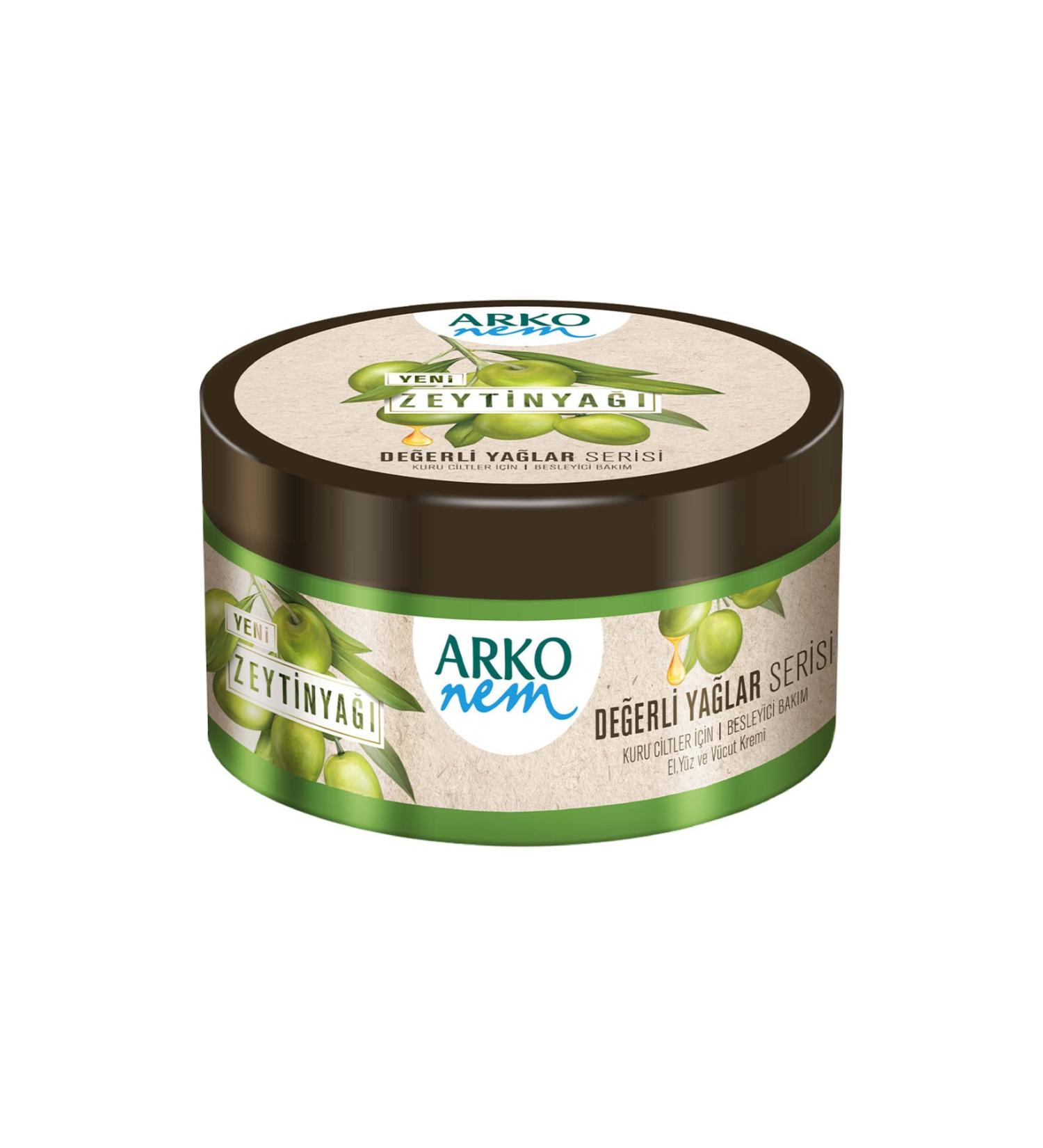 Arko Nem Cream Precious Oils Olive Oil 250 Ml