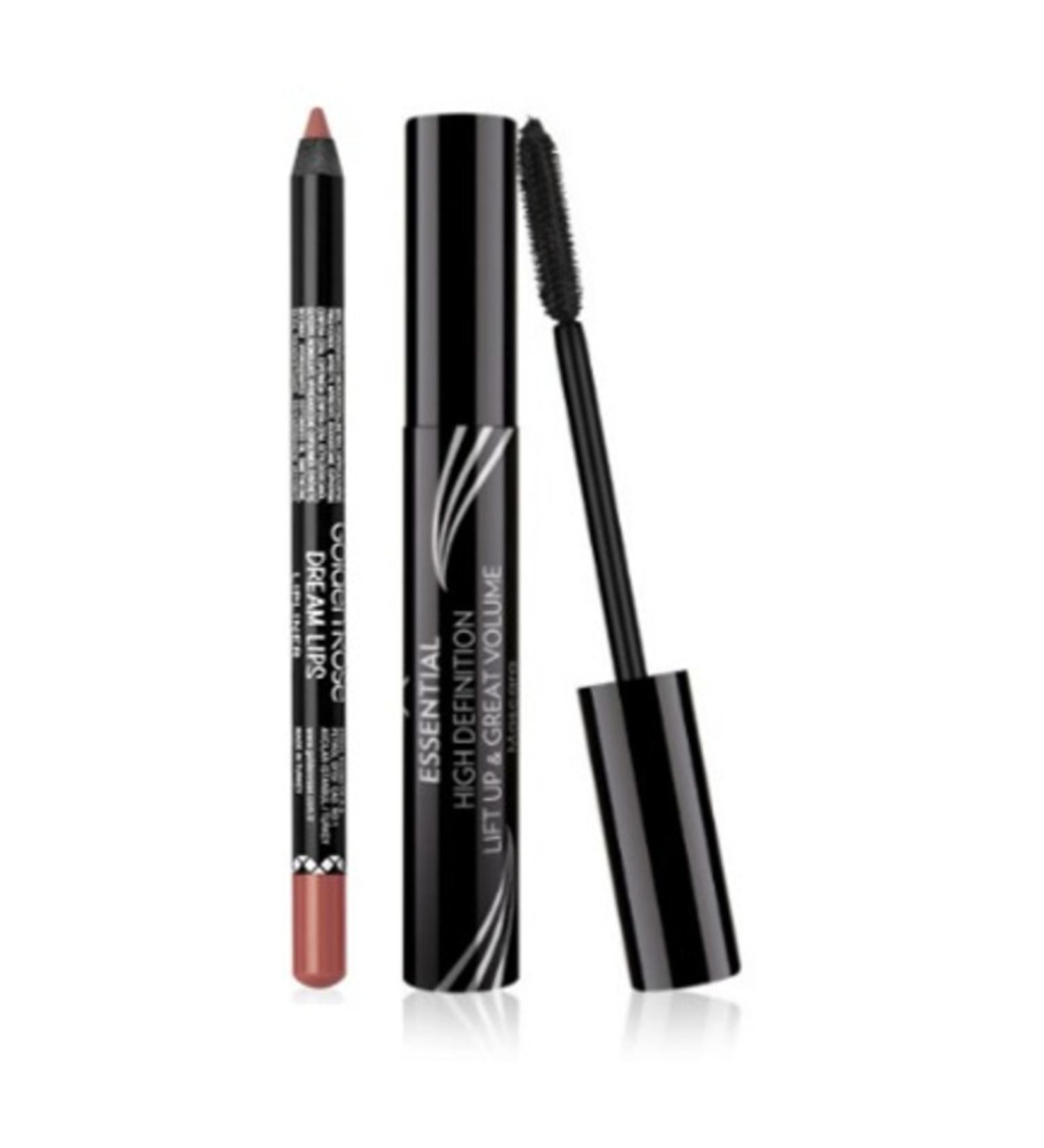 Golden Rose Essential High Definition Lift Up Volume Mascara + Dream Lips Lip Pencil 503