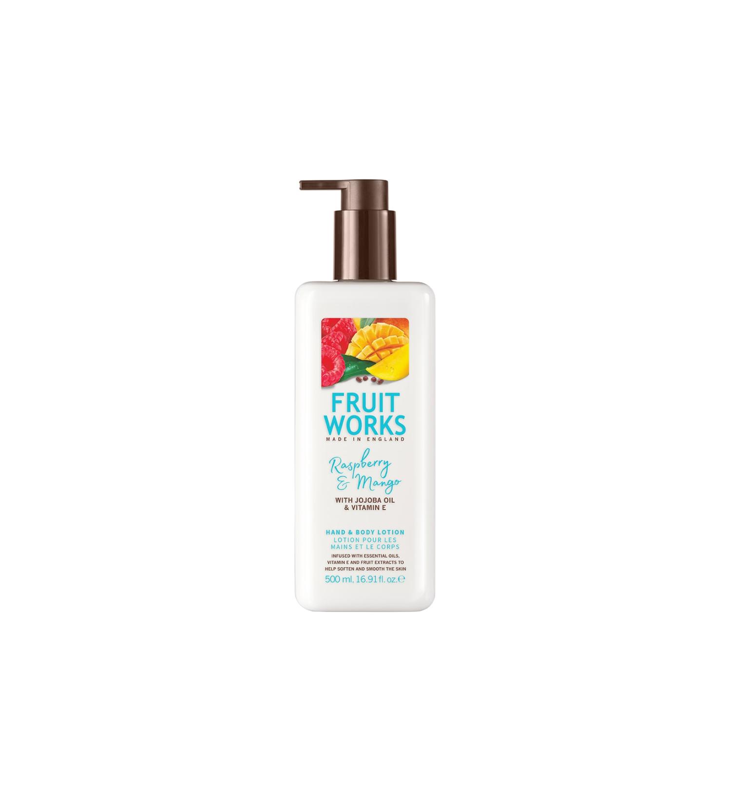 Fruit Works Rasberry & Mango Hand and Body Lotion 500 ml 5055443683612