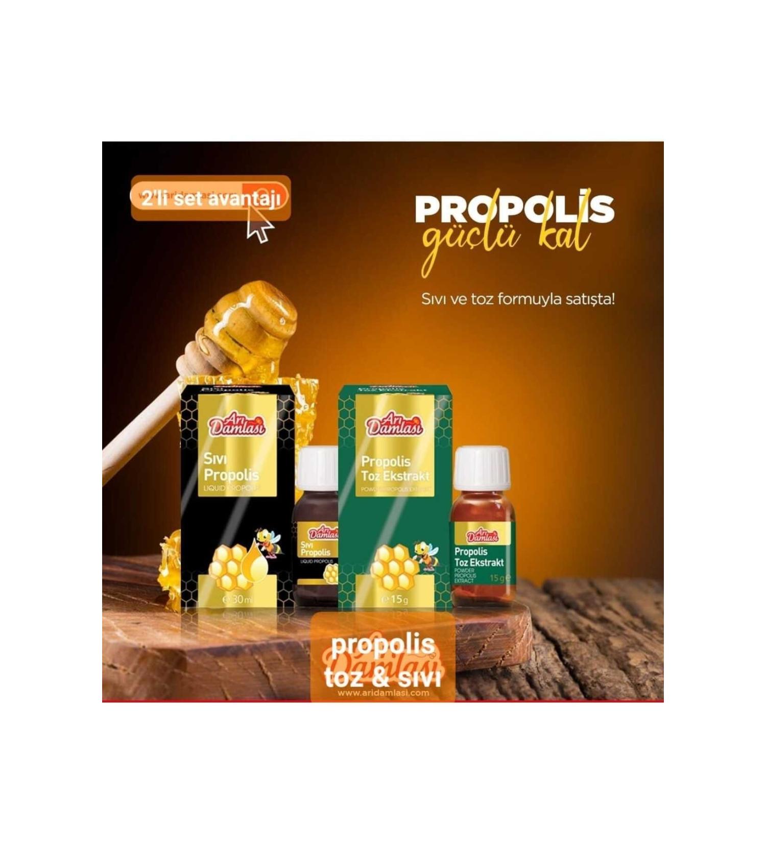 Bee drops BEE DROPS PROPOLIS POWDER EXTRACT 15GR & PROPOLIS LIQUID 30 ML