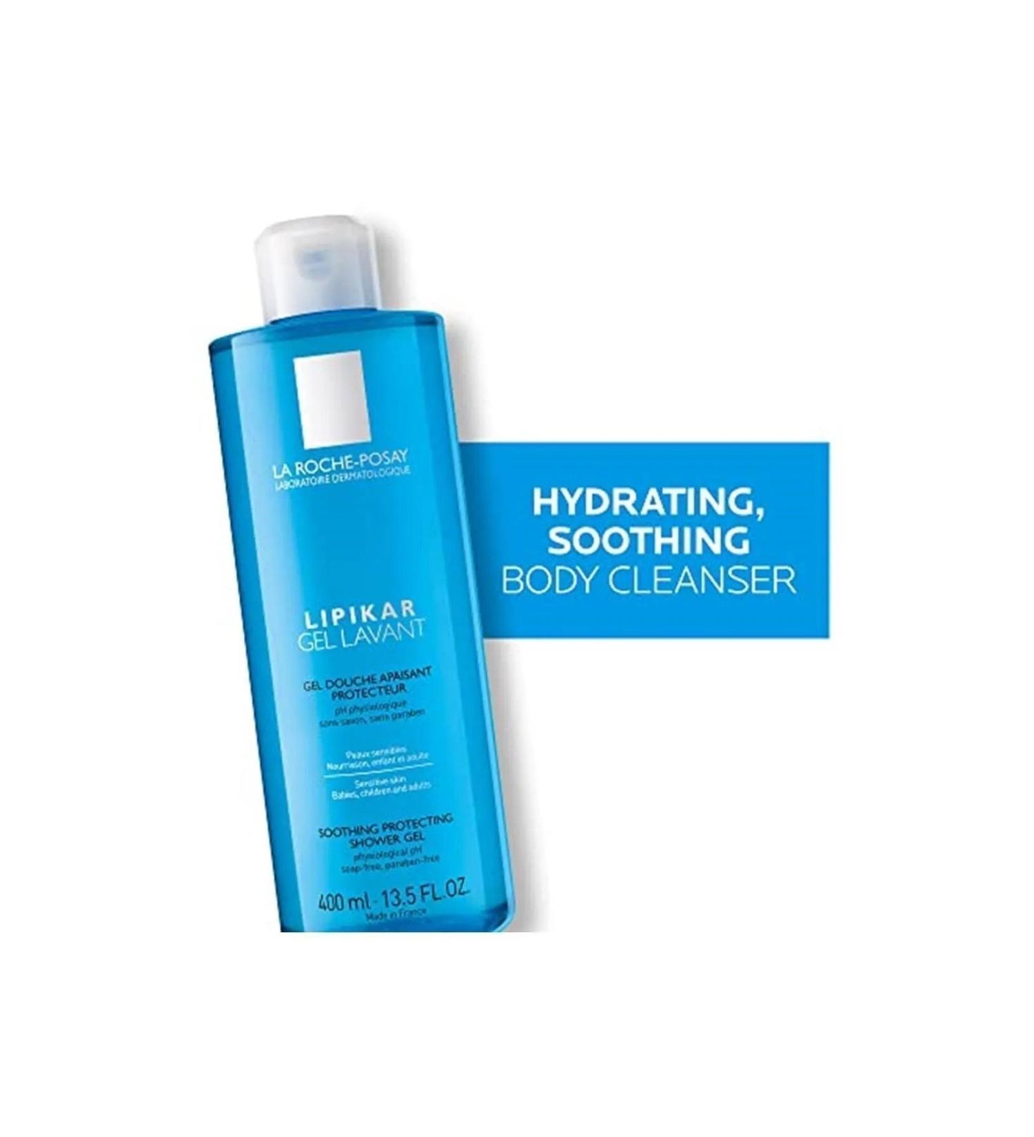 La Roche Posay Lipikar Gel Lavender Cleansing Gel Helps Repair Skin Barriers 400 Ml