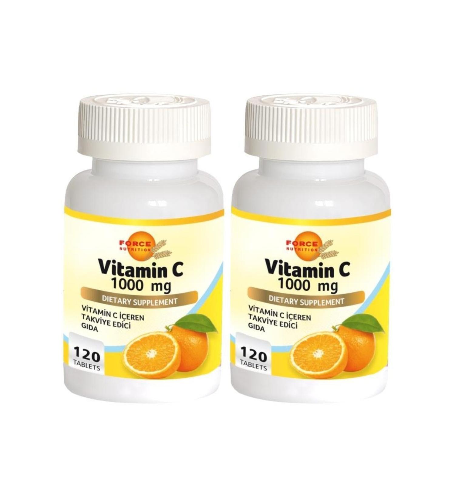Force Nutrition Vitamin C 1000 Mg 2x120 Tablets