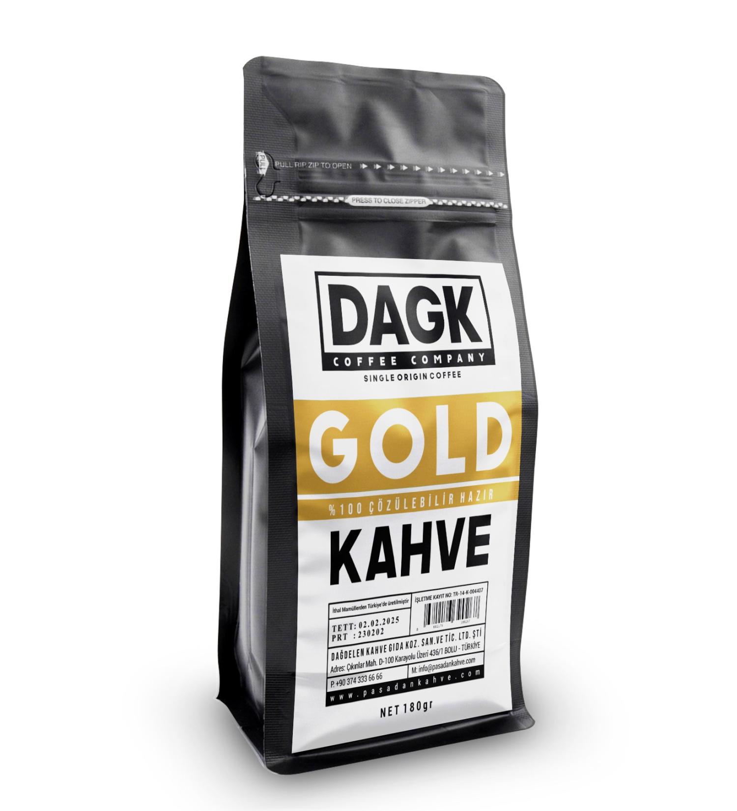 Dagk Gold Coffee 180 gr (GRANULE SOLUBLE) - Buy Online on GoSupps.com