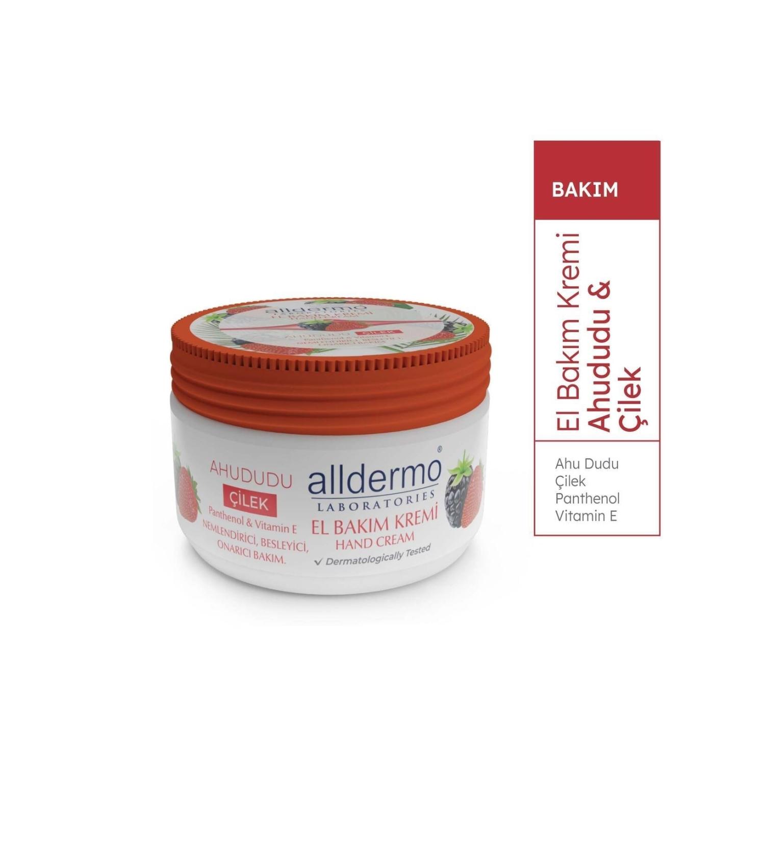 Alldermo Hand Care Cream Raspberry Strawberry 250 Ml - Buy Online on GoSupps.com