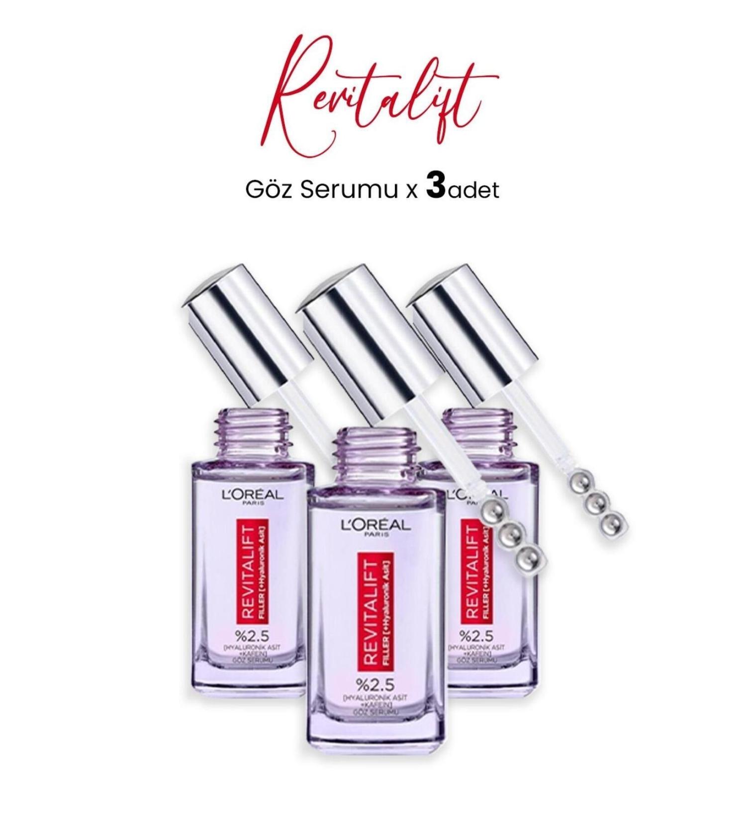 L'Oreal Paris Loreal Paris Revitalift Filler Eye Serum 20 ml x 3 Pieces