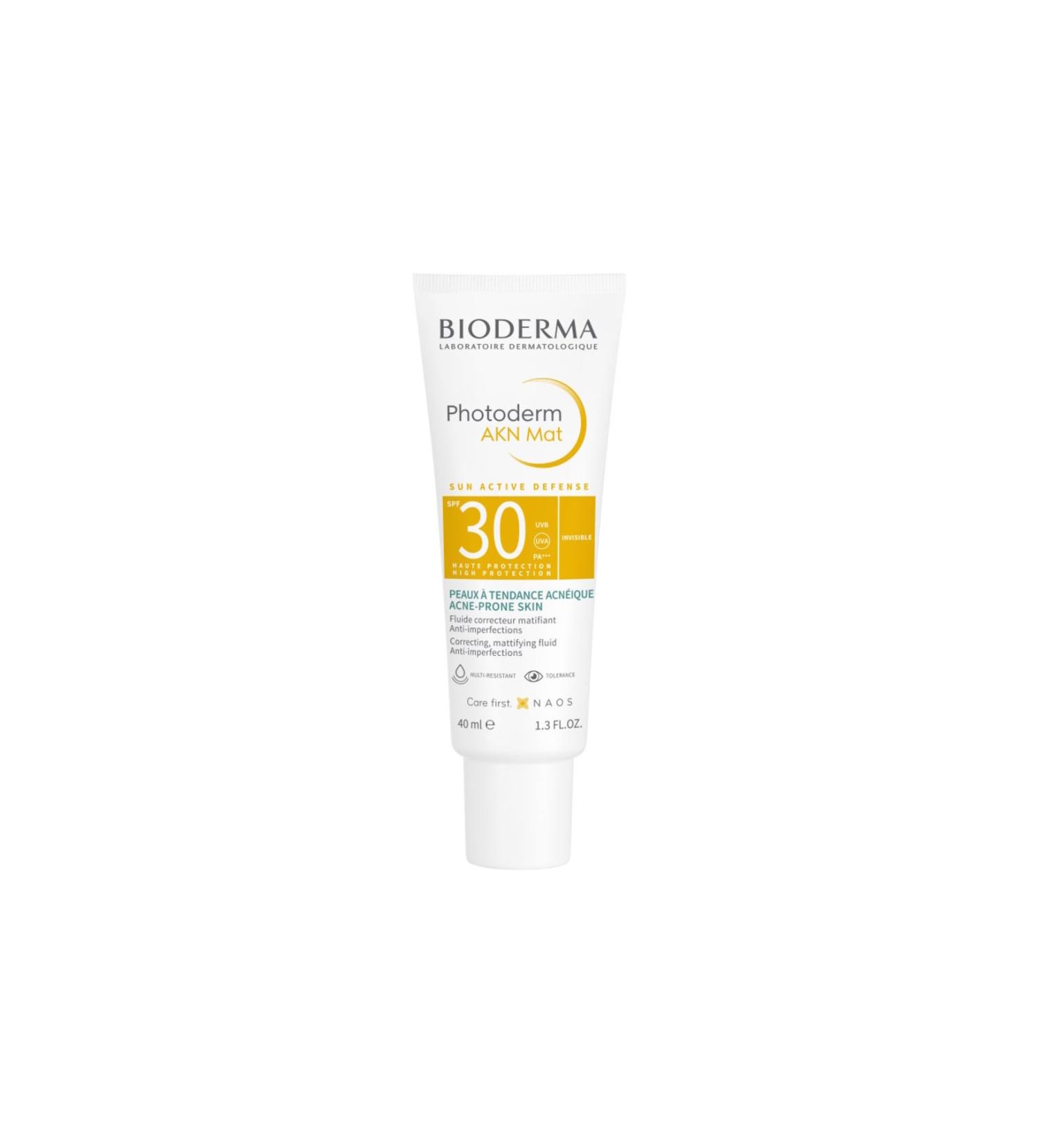 Bioderma Photoderm AKN Mat SPF30 40 ml Mattifying Sun Cream for Acne Prone Skin bioderma