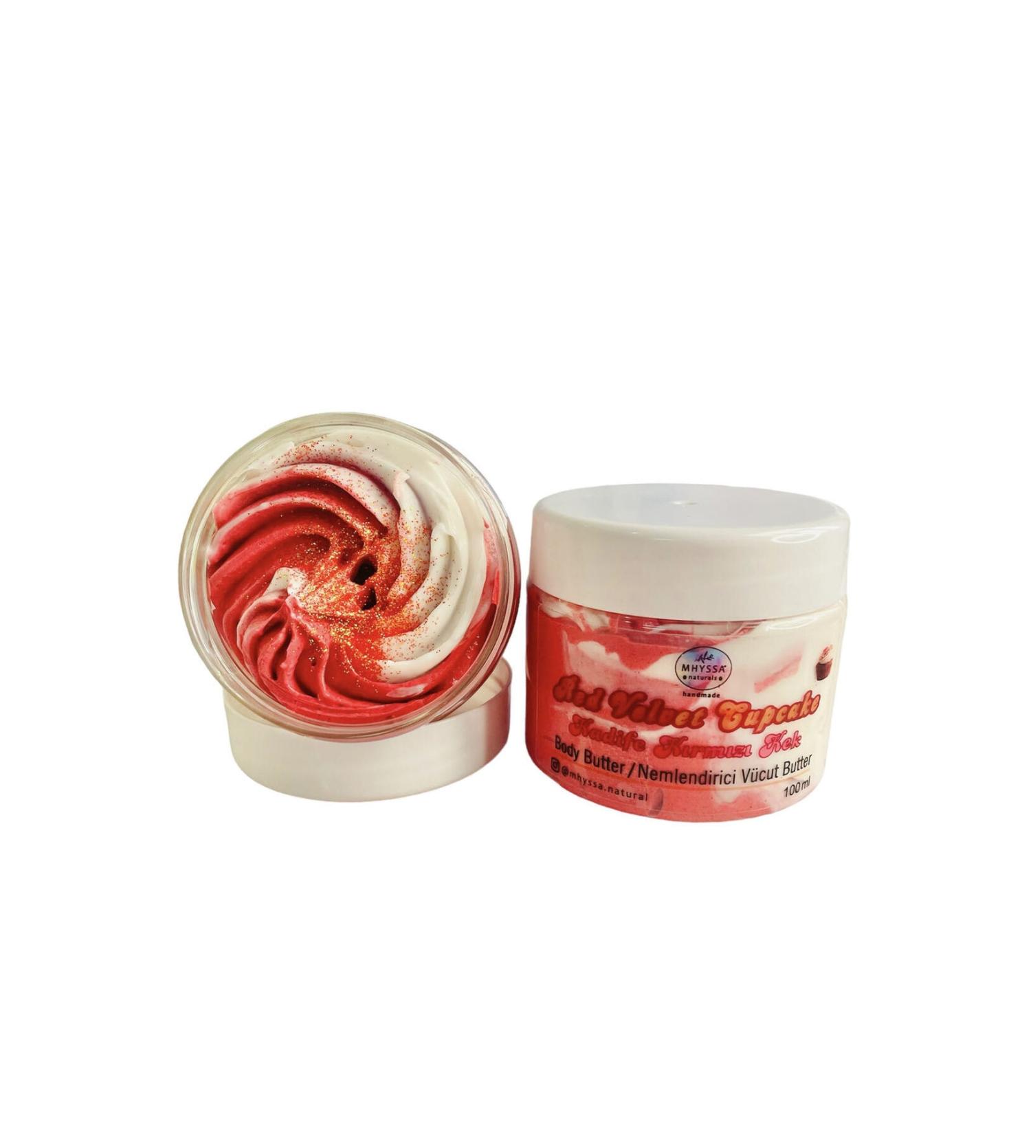 MHYSSA naturals Red Velvet Cupcake Super Hydrating Body Butter 100 ml - Buy Online on GoSupps.com
