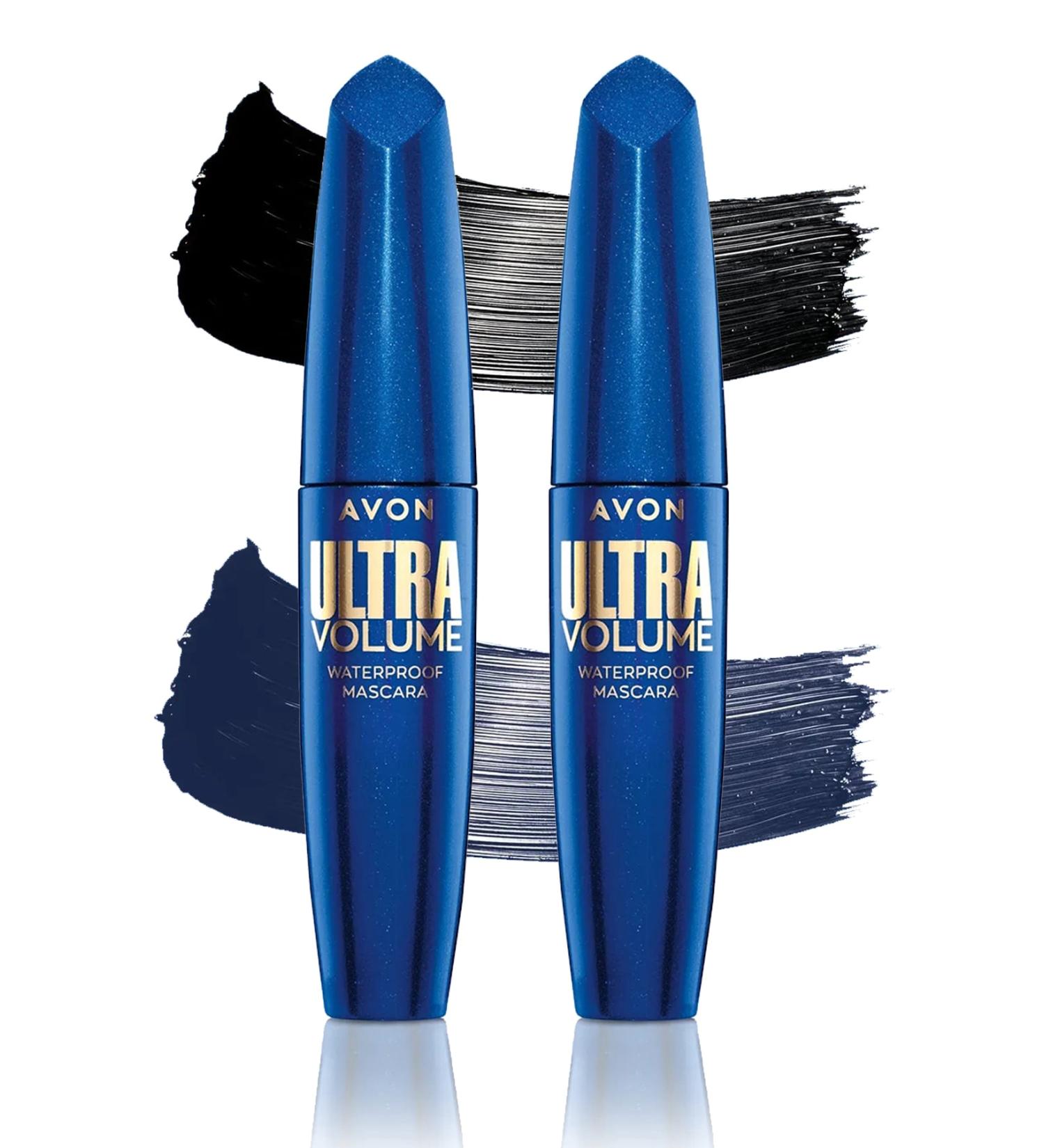 Avon Ultra Volume Waterproof Blue and Black Mascara Bundle - Buy Online on GoSupps.com