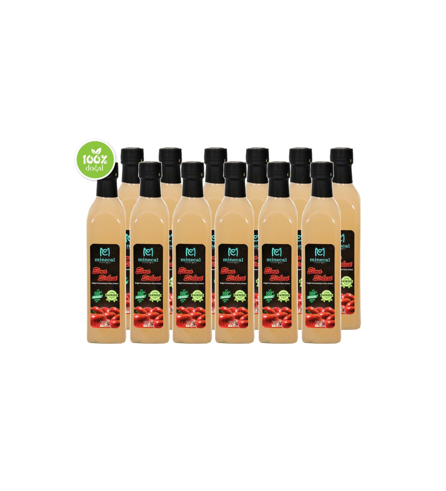 Minecal Apple Cider Vinegar 0 Additive-Free 12 Piece Set (Naturally Fermented)