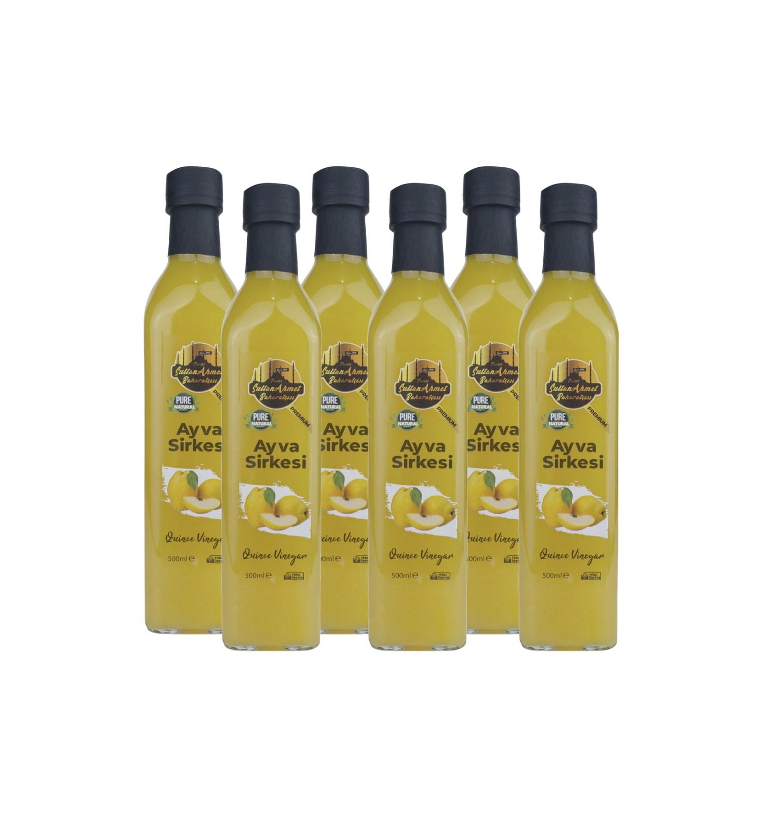 Historical SultanAhmet Spice Shop Quince Vinegar 0 Additive-Free 6-Piece Set (Natural Fermented)