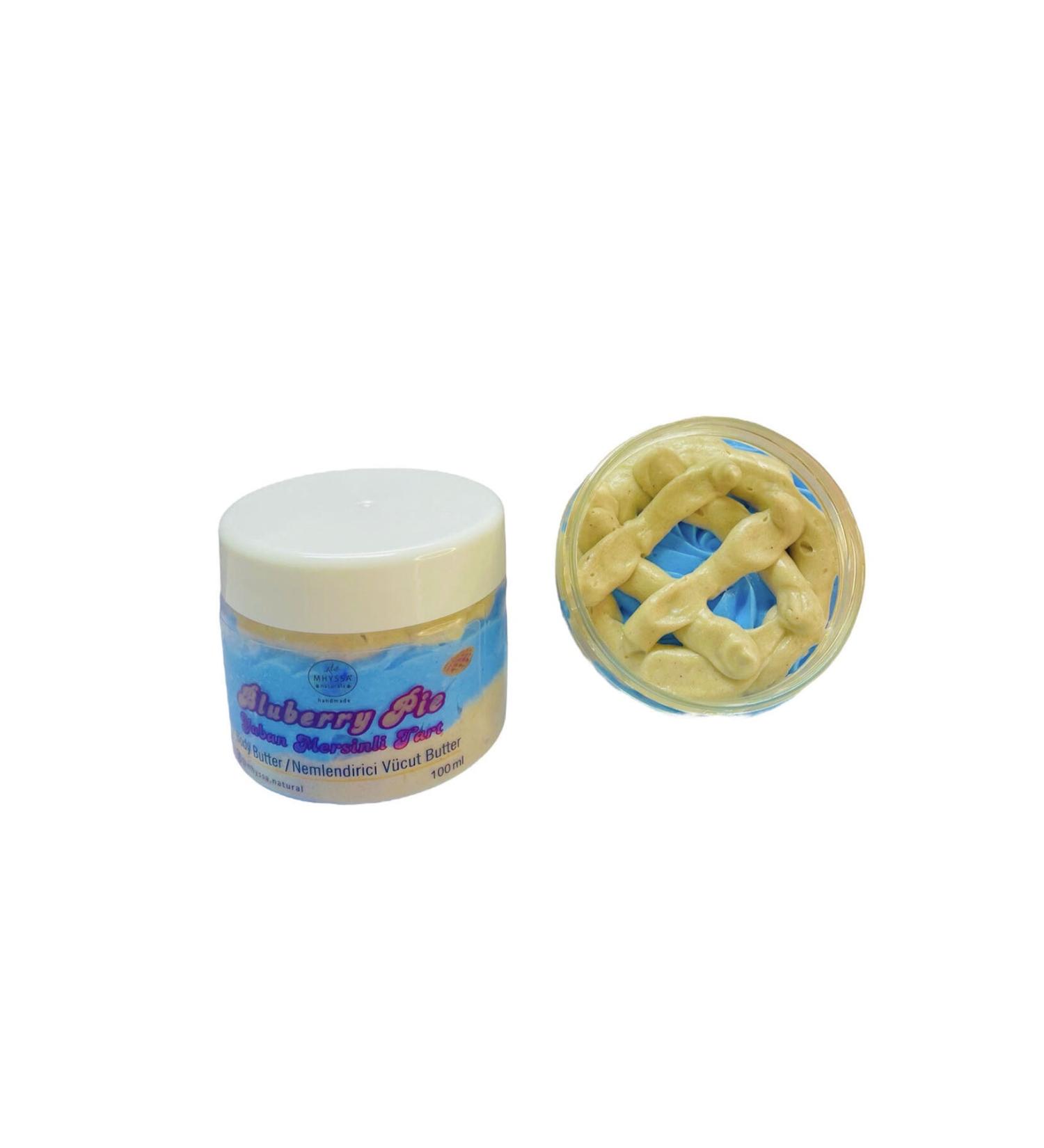 MHYSSA naturals Blueberry Pie Body Butter/Natural Moisturizing Body Cream (Blueberry Pie Flavor) 100ml - Buy Online on GoSupps.com