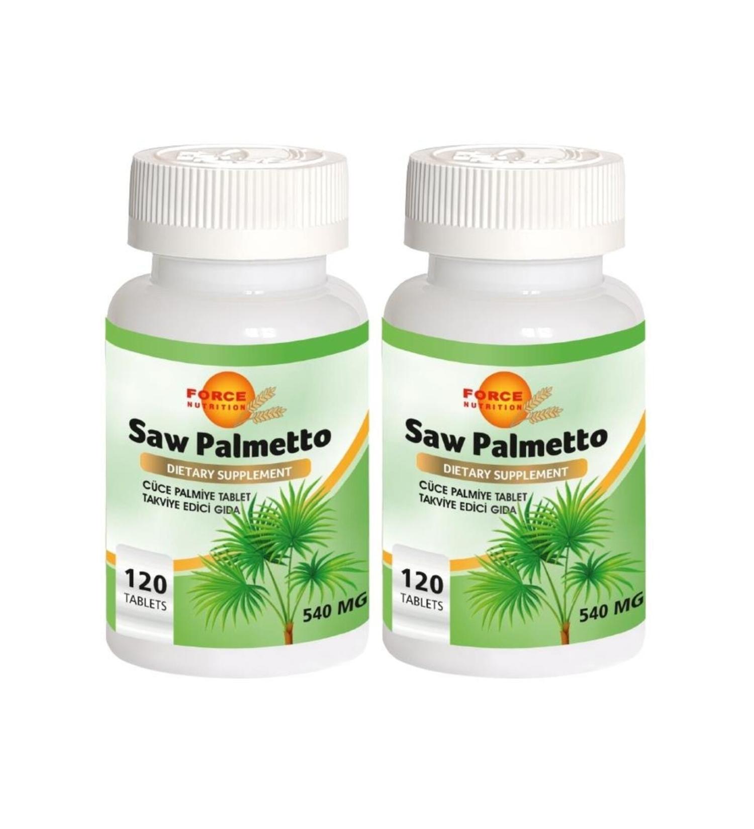 Force Nutrition Dwarf Palmiye 2x120 Tablets Saw Palmetto 540 Mg