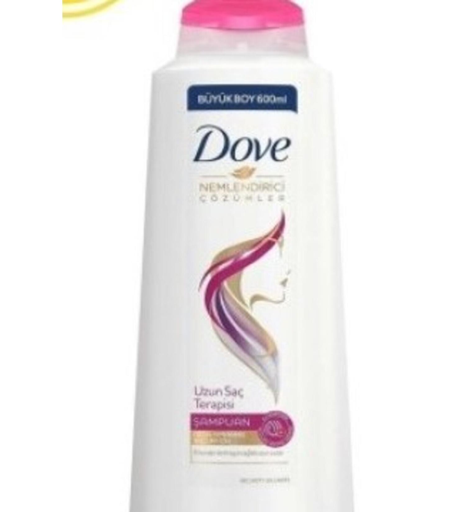 Dove Long Hair Therapy Hair Care Shampoo 600 ml 3 Pieces