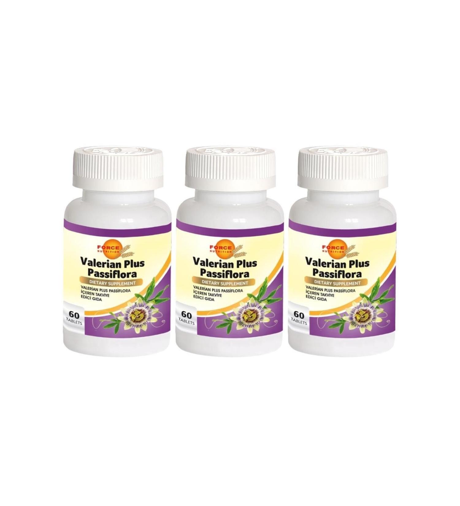 Force Nutrition Valerian Plus Passiflora 3x60 Tablets Catnip Root