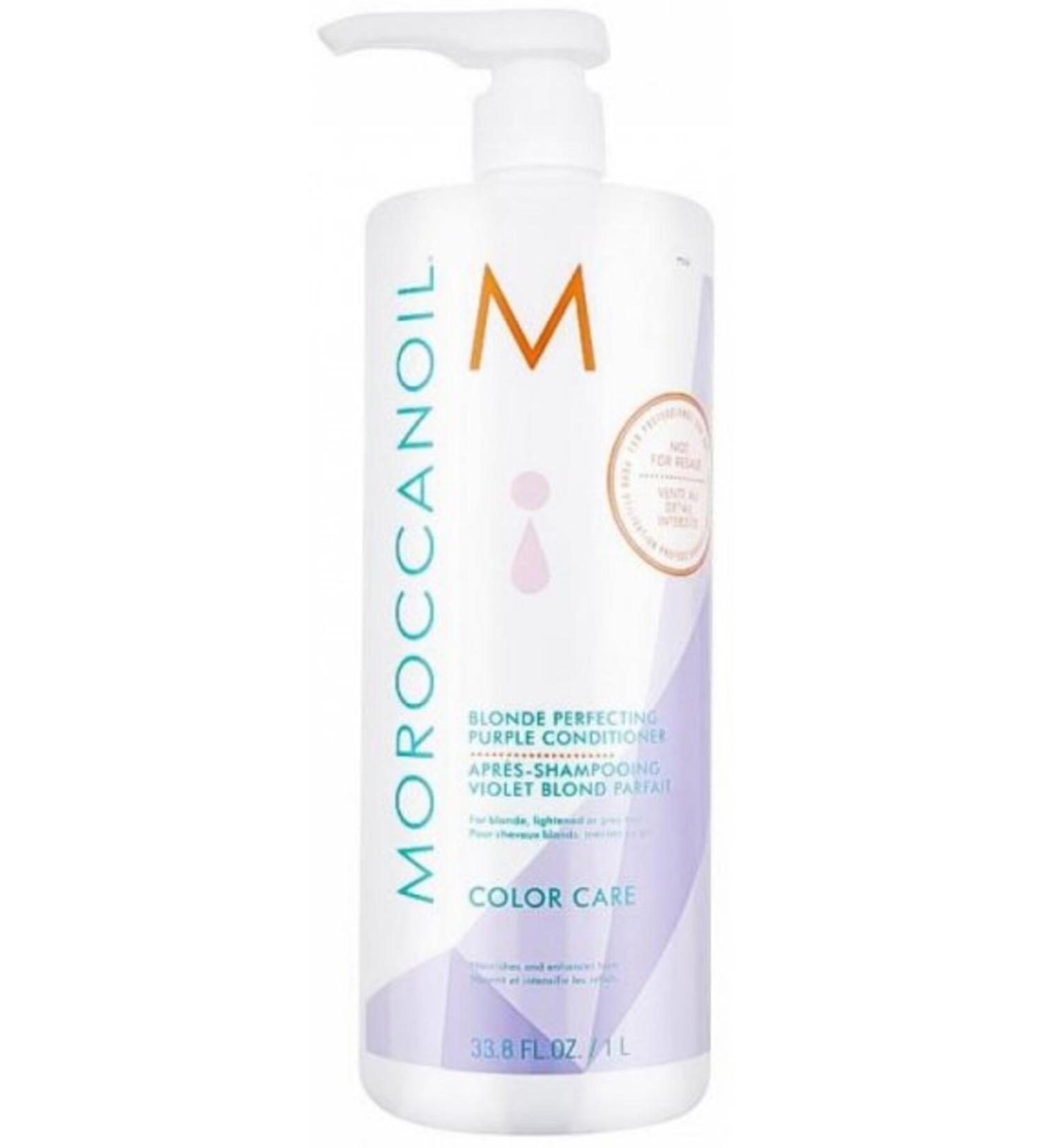 Moroccanoil Color Care Blonde Purple Hair Cream 1000ml- Moroccan Formula