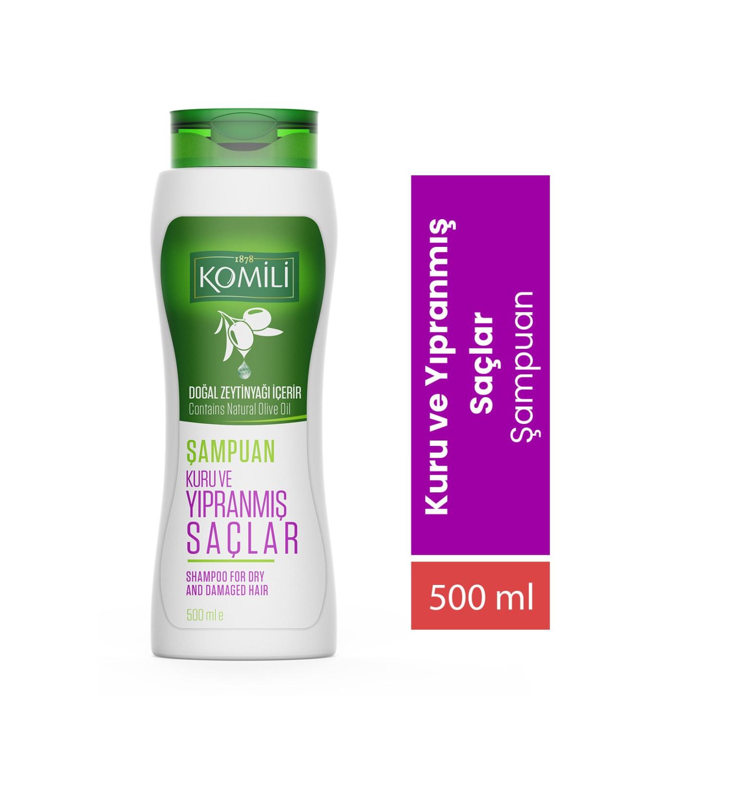 Komili Vegan Basic Care Shampoo for Dry and Damaged Hair - 500 ML - Buy Online on GoSupps.com