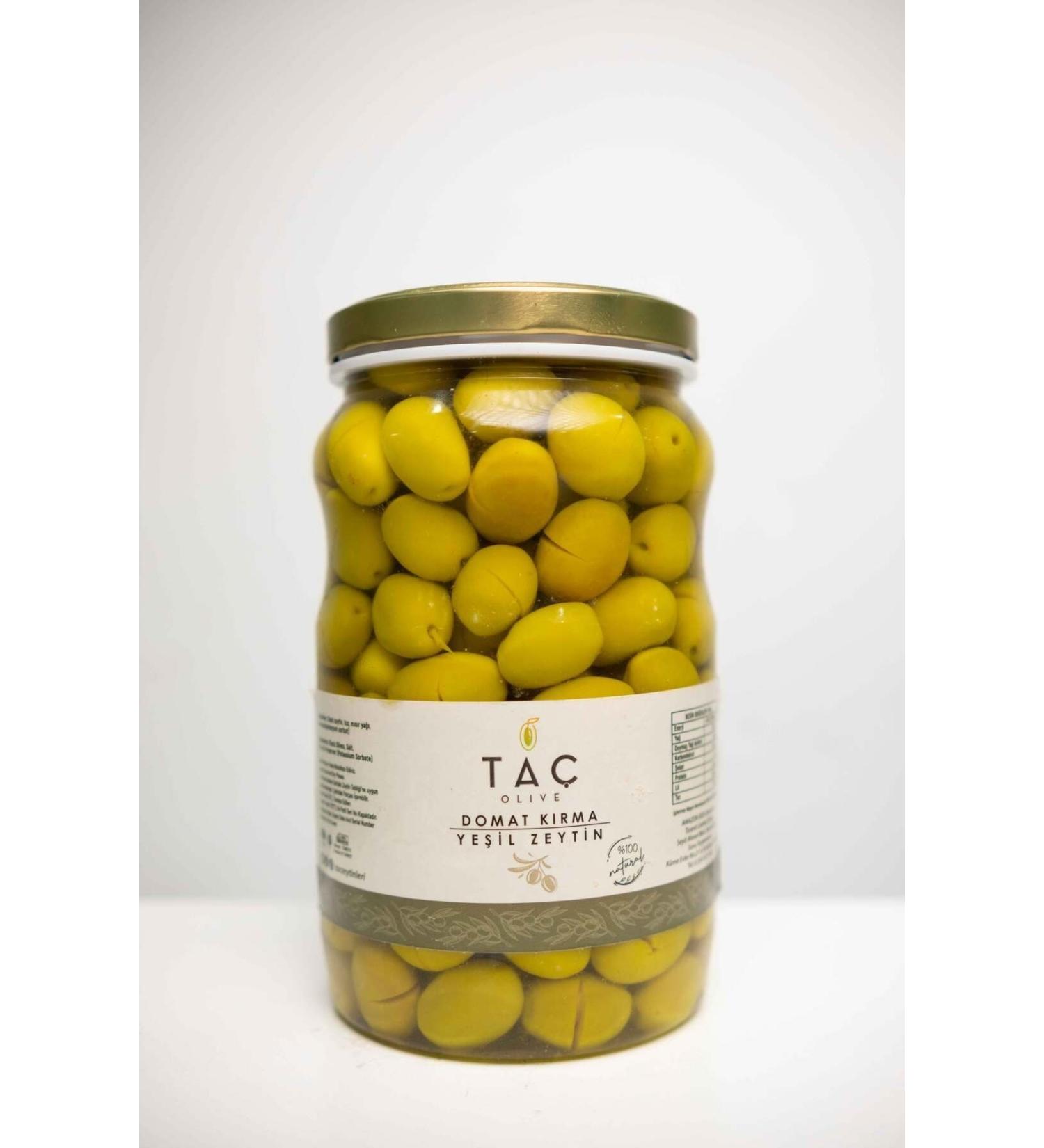 Ta Olives Ta Tomato Cracked Green Olives 1 kg