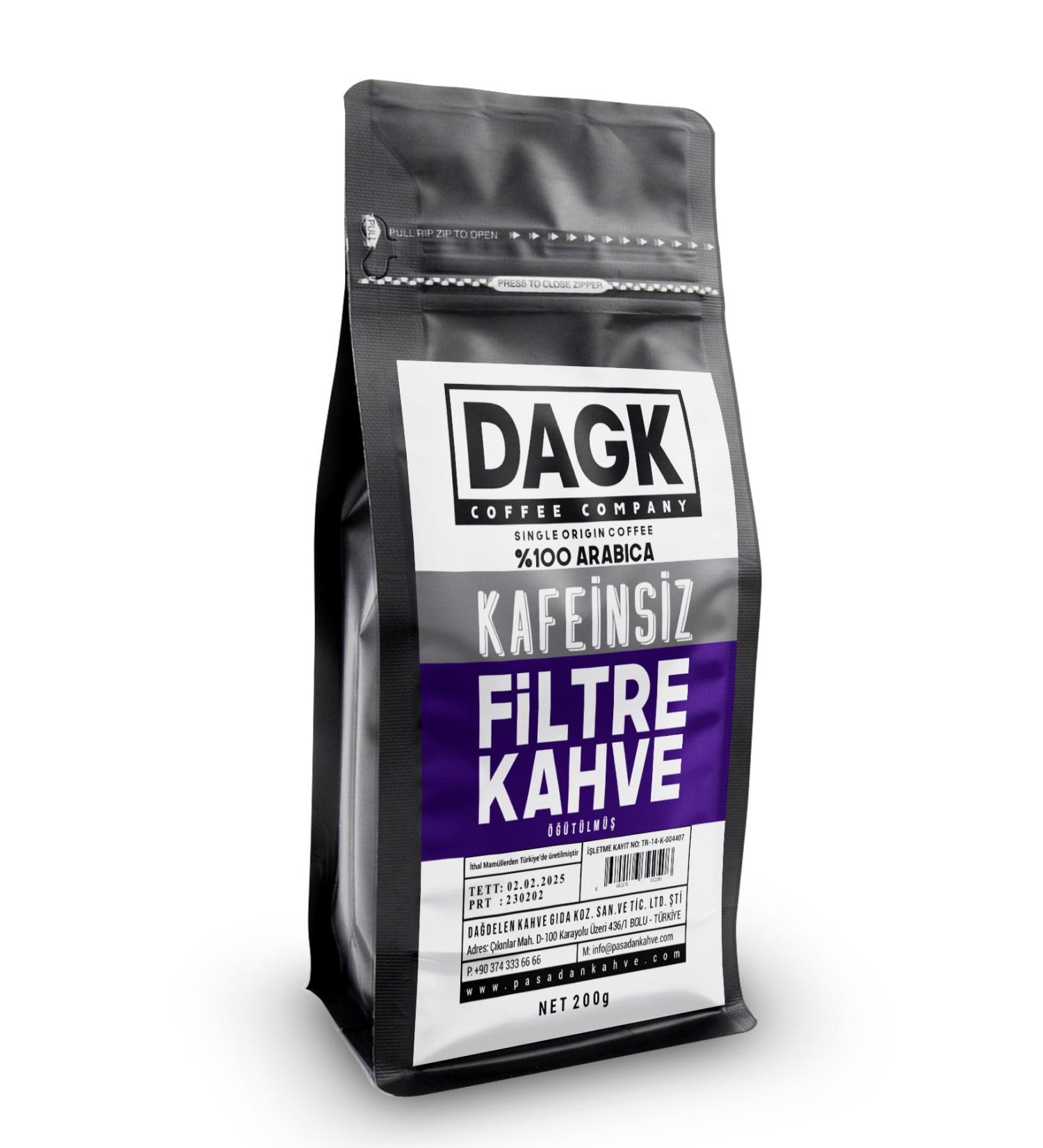 Dagk Decaffeinated Filter Coffee Ground 200g - Buy Online on GoSupps.com