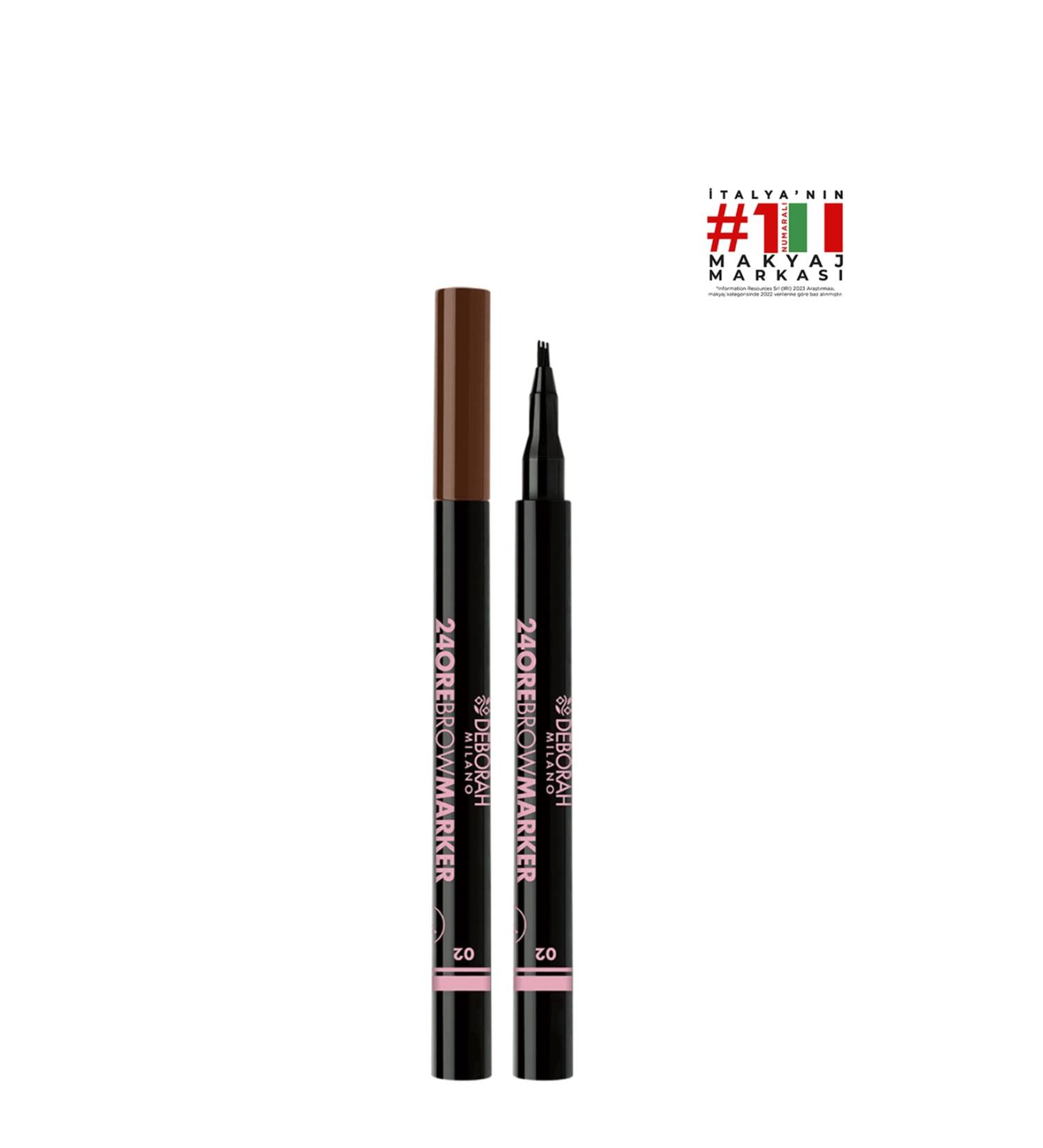 Deborah Milano 24 Ore Eyebrow Marker Eyebrow Pencil No:02_light Brown