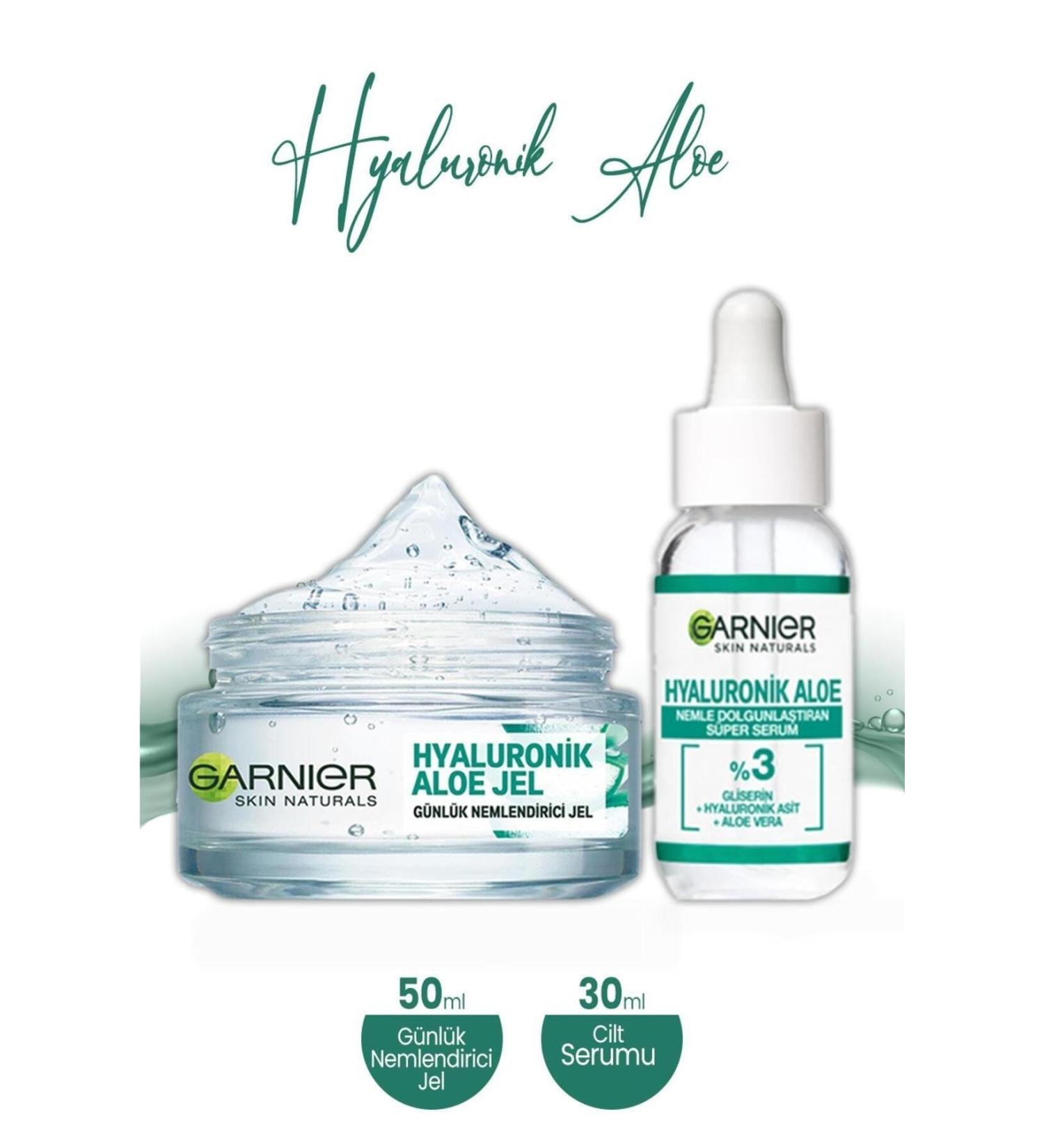 Garnier Hyaluronic Aloe Moisturizing Gel 50 ml and Plumping Serum 30 ml