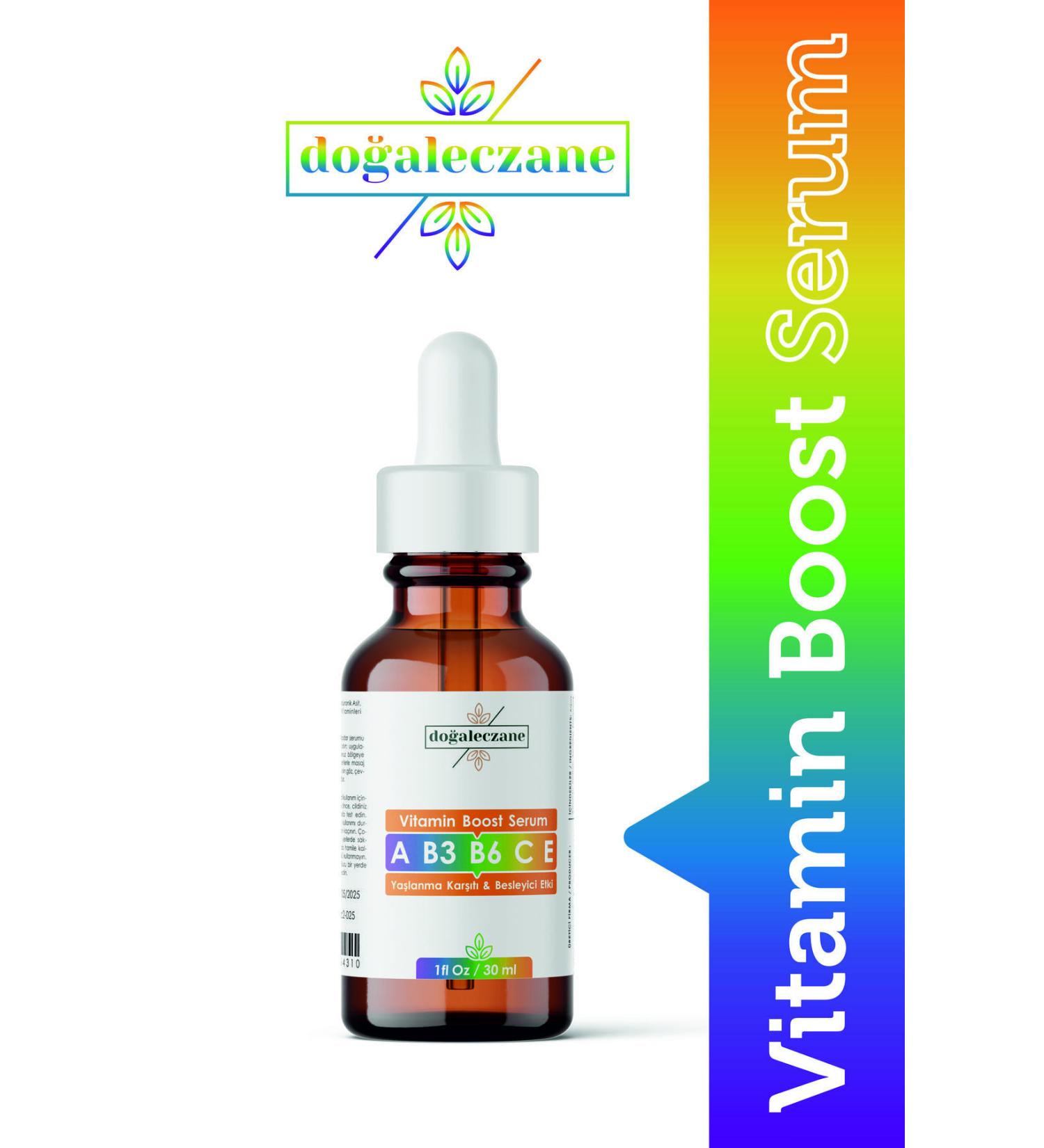 Natural Pharmacy Vitamin Boost Serum Vitamins A-B3-B6-CE - Buy Online on GoSupps.com